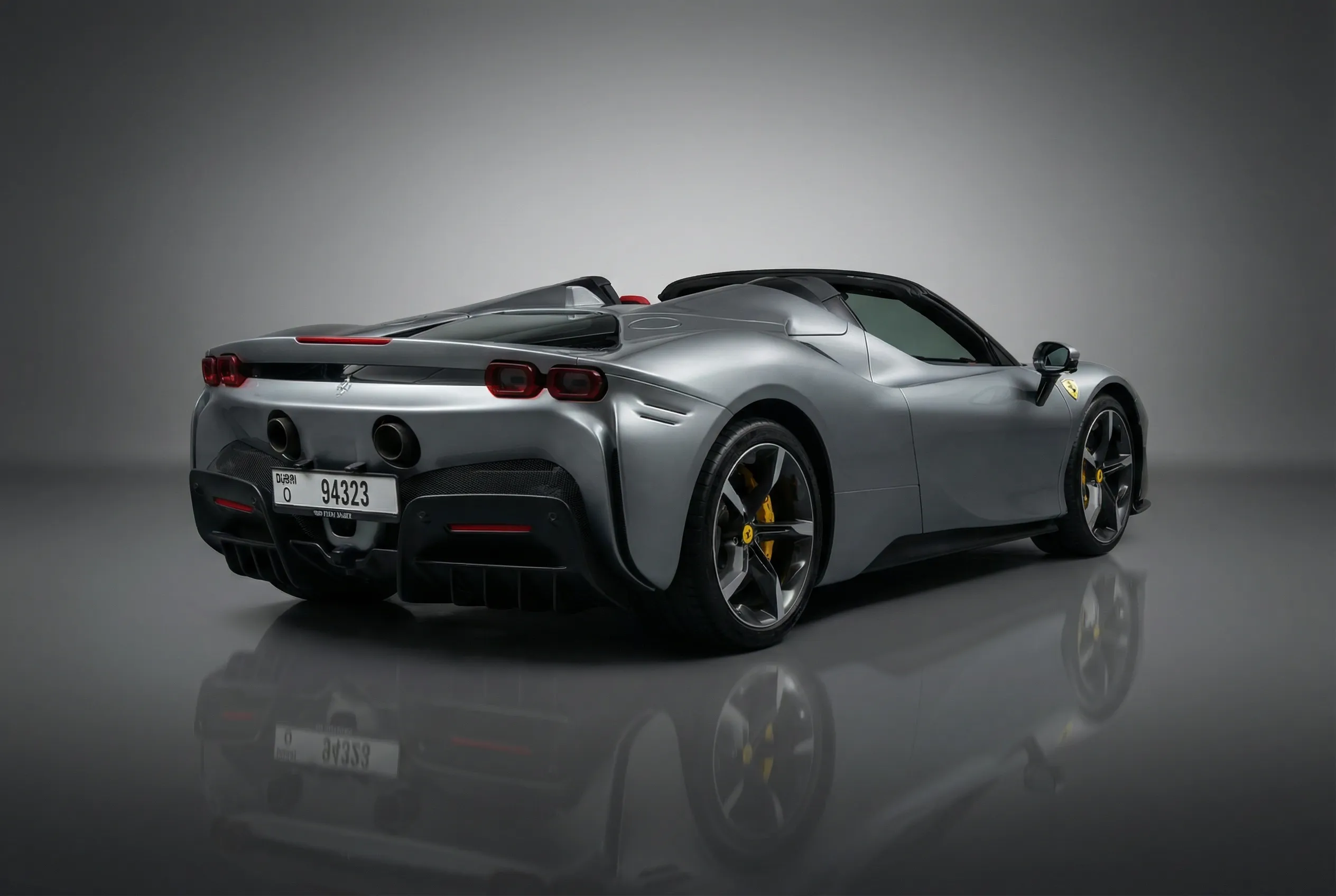Ferrari Sf90 Spider 2025 Silver rental in Dubai thumbnail 6