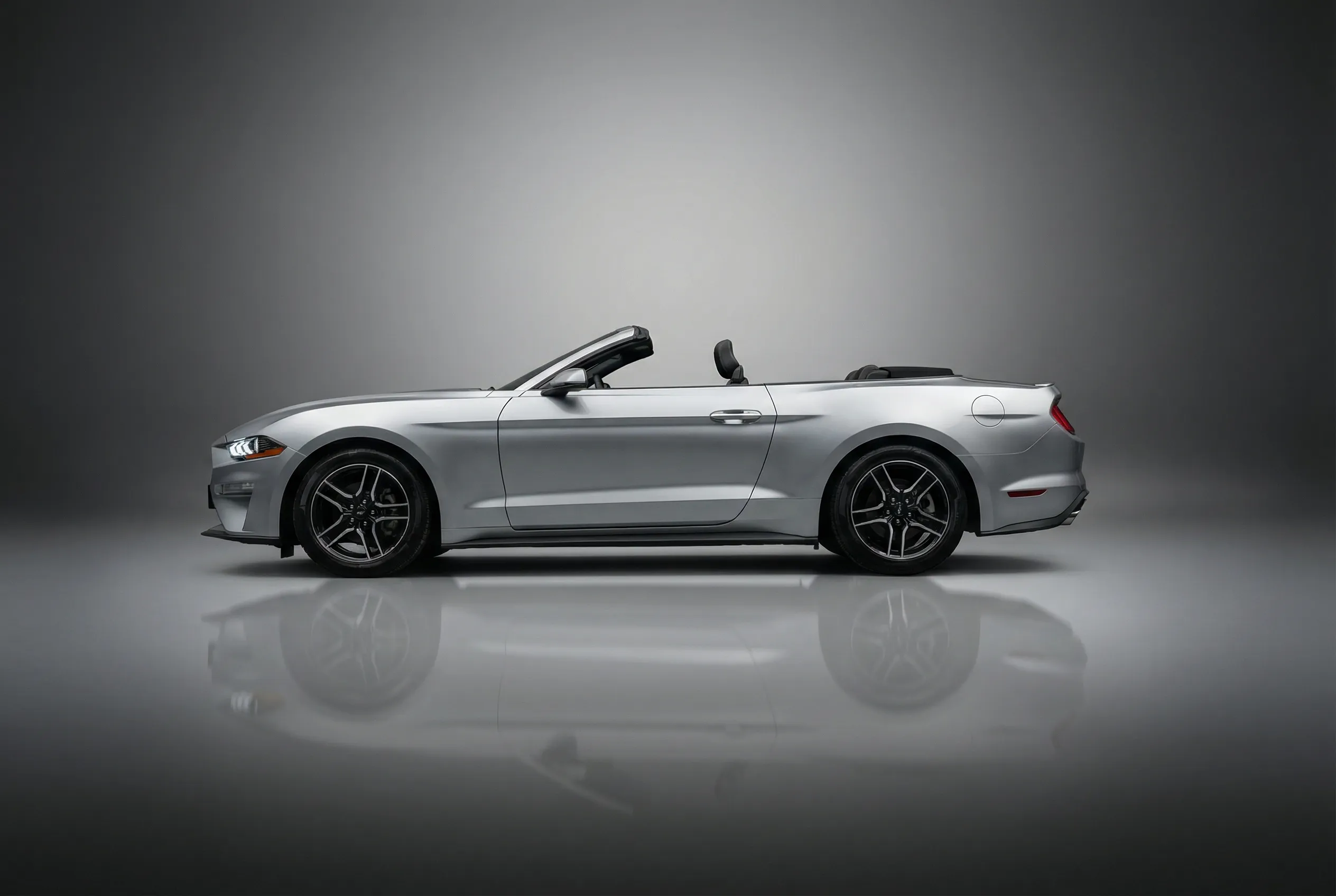 Ford Mustang 2023 Silver rental in Dubai thumbnail 3