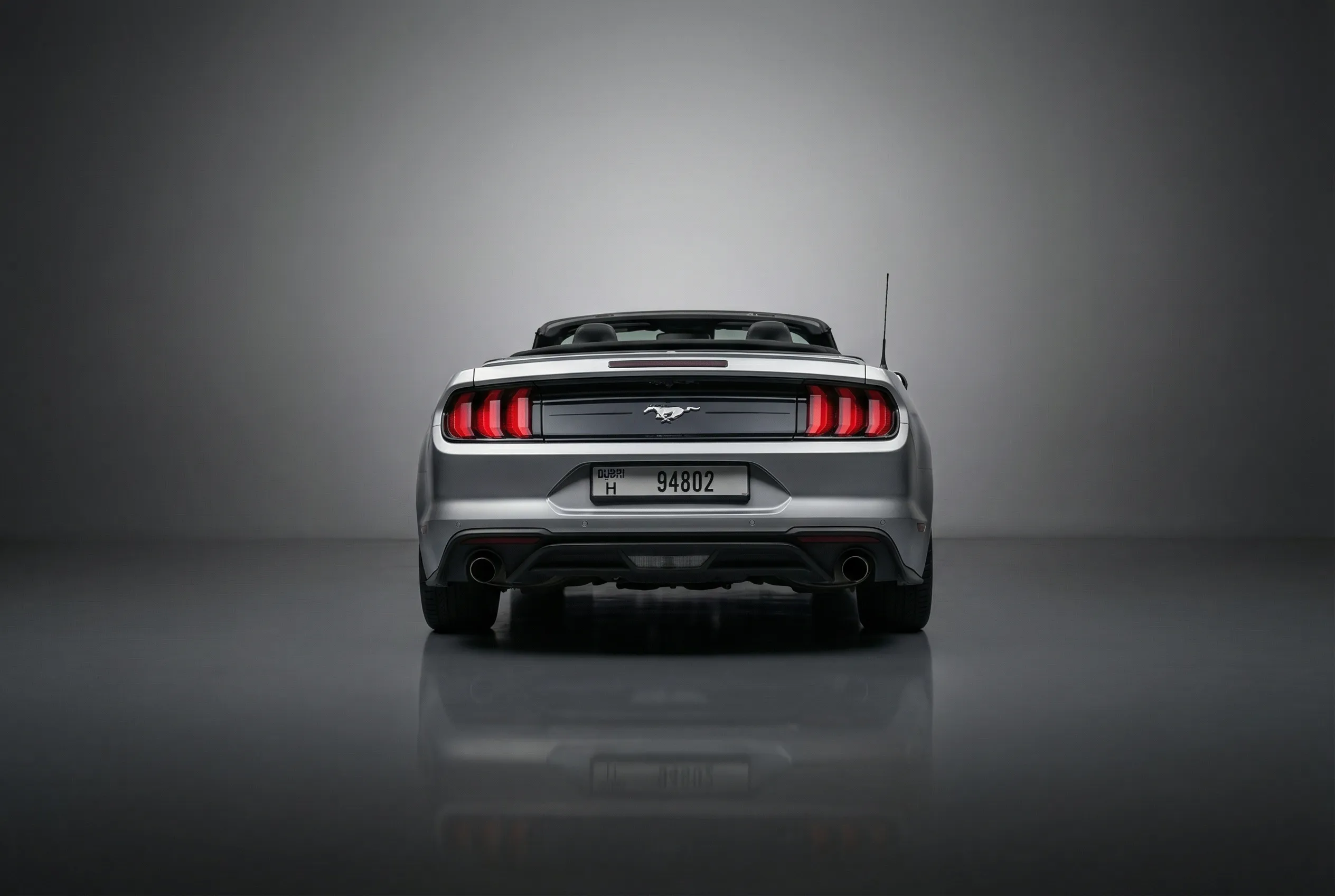 Ford Mustang 2023 Silver rental in Dubai thumbnail 4