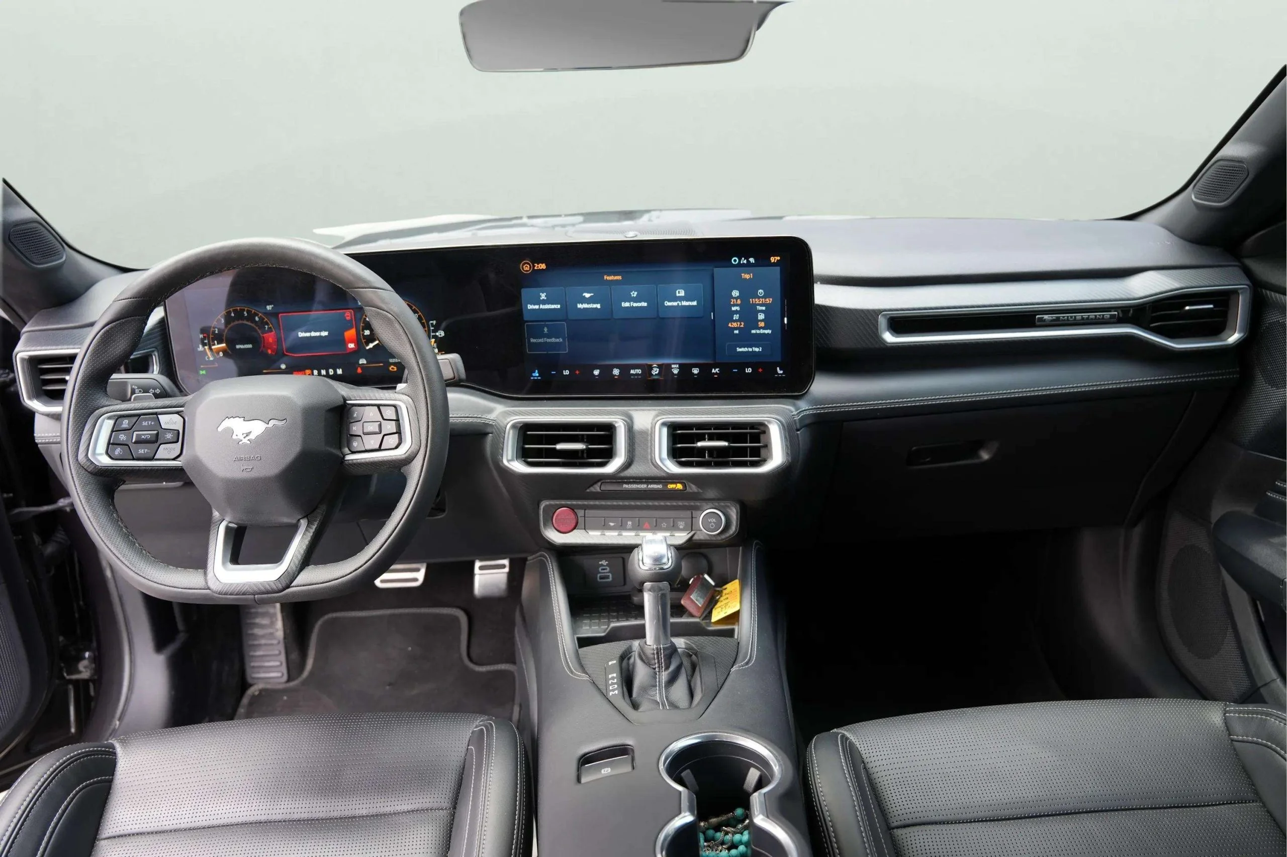 Ford Mustang 2023 Silver rental in Dubai thumbnail 6