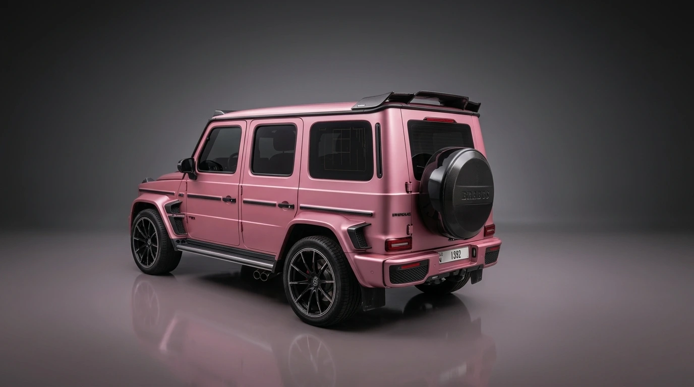 Mercedes G63 Brabus 2022 Pink rental in Dubai thumbnail 4