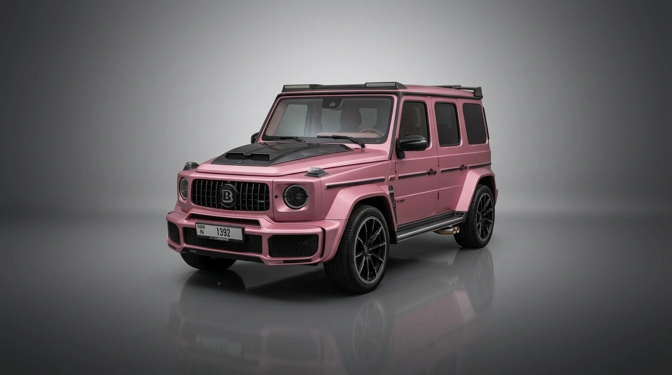 Mercedes G63 Brabus 2022 Pink rental Dubai