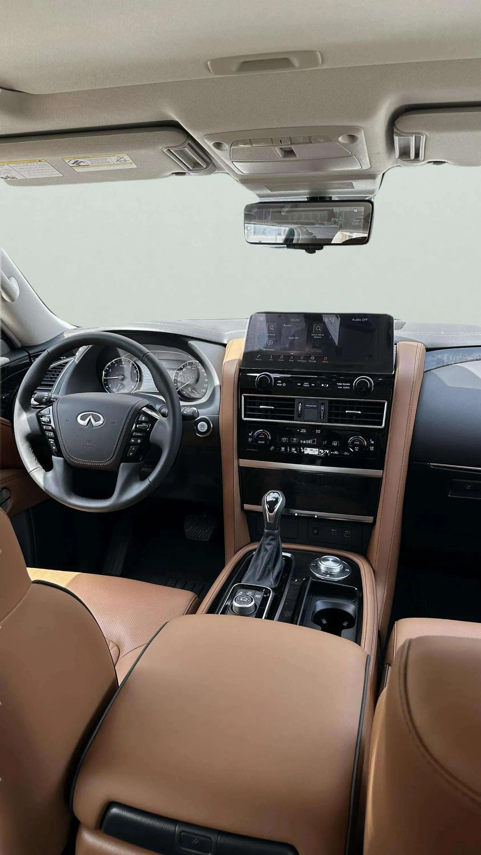 Infiniti Qx80 2024 White rental in Dubai thumbnail 4