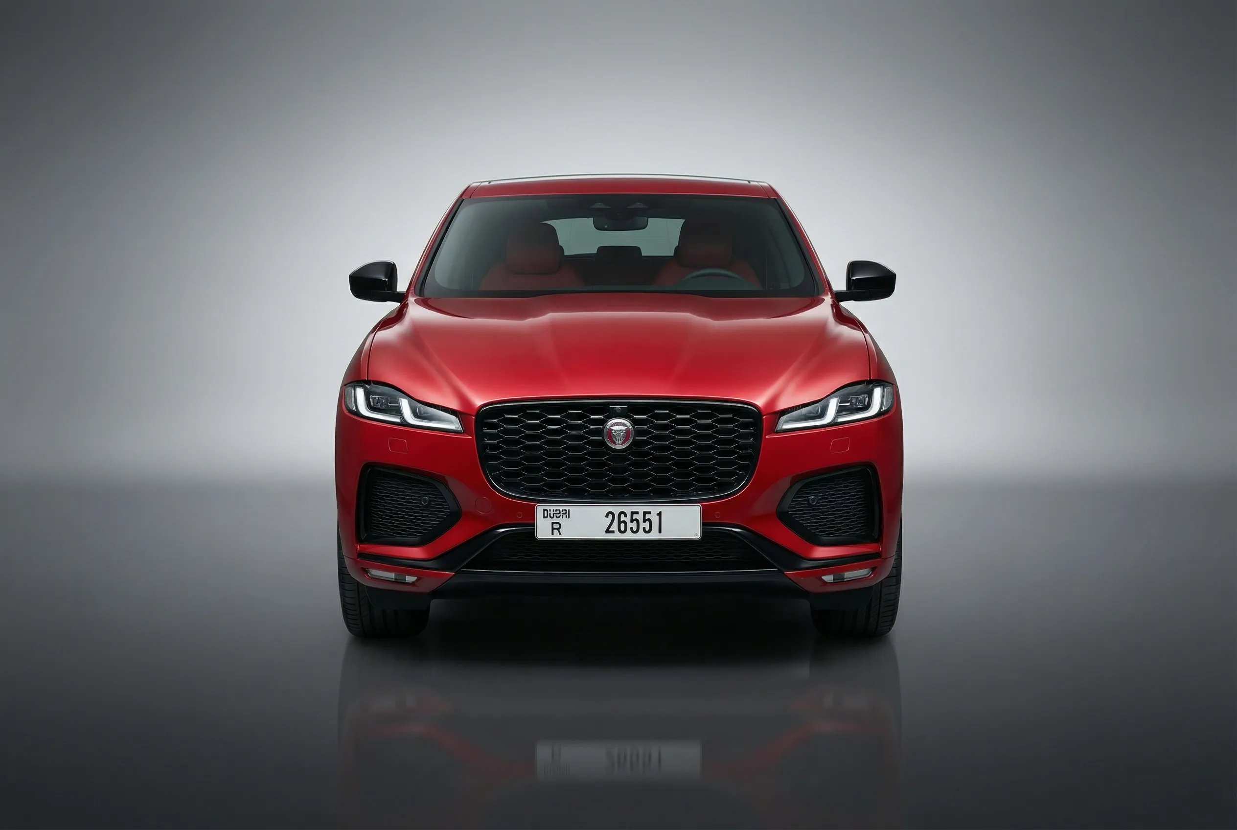 Jaguar F-pace 2025 Red rental Dubai