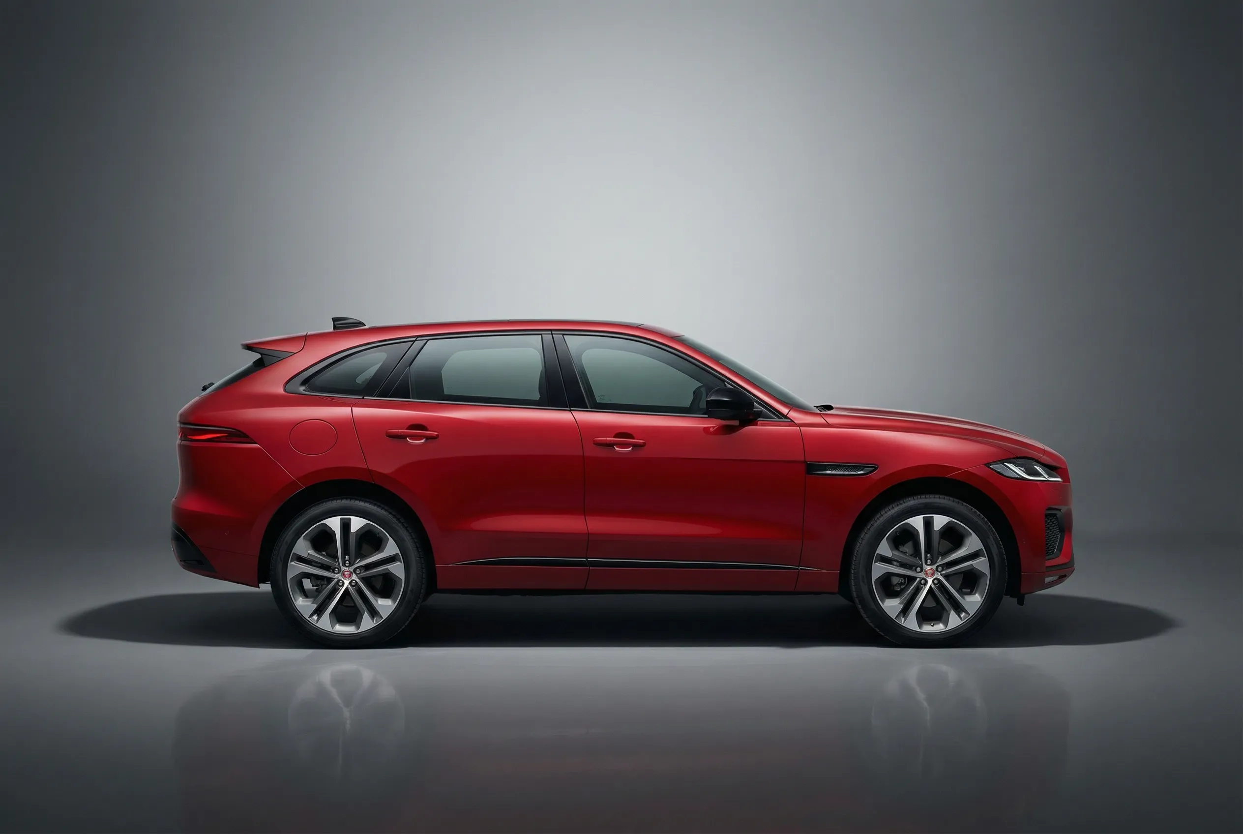 Jaguar F-pace 2025 Red rental in Dubai thumbnail 3