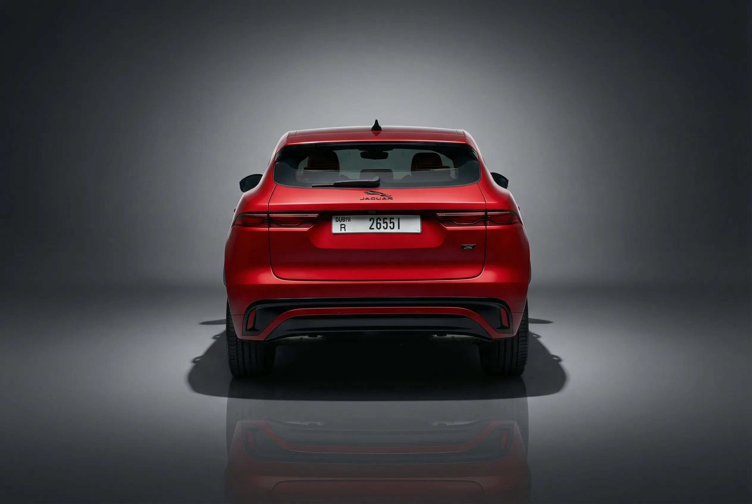 Jaguar F-pace 2025 Red rental in Dubai thumbnail 4
