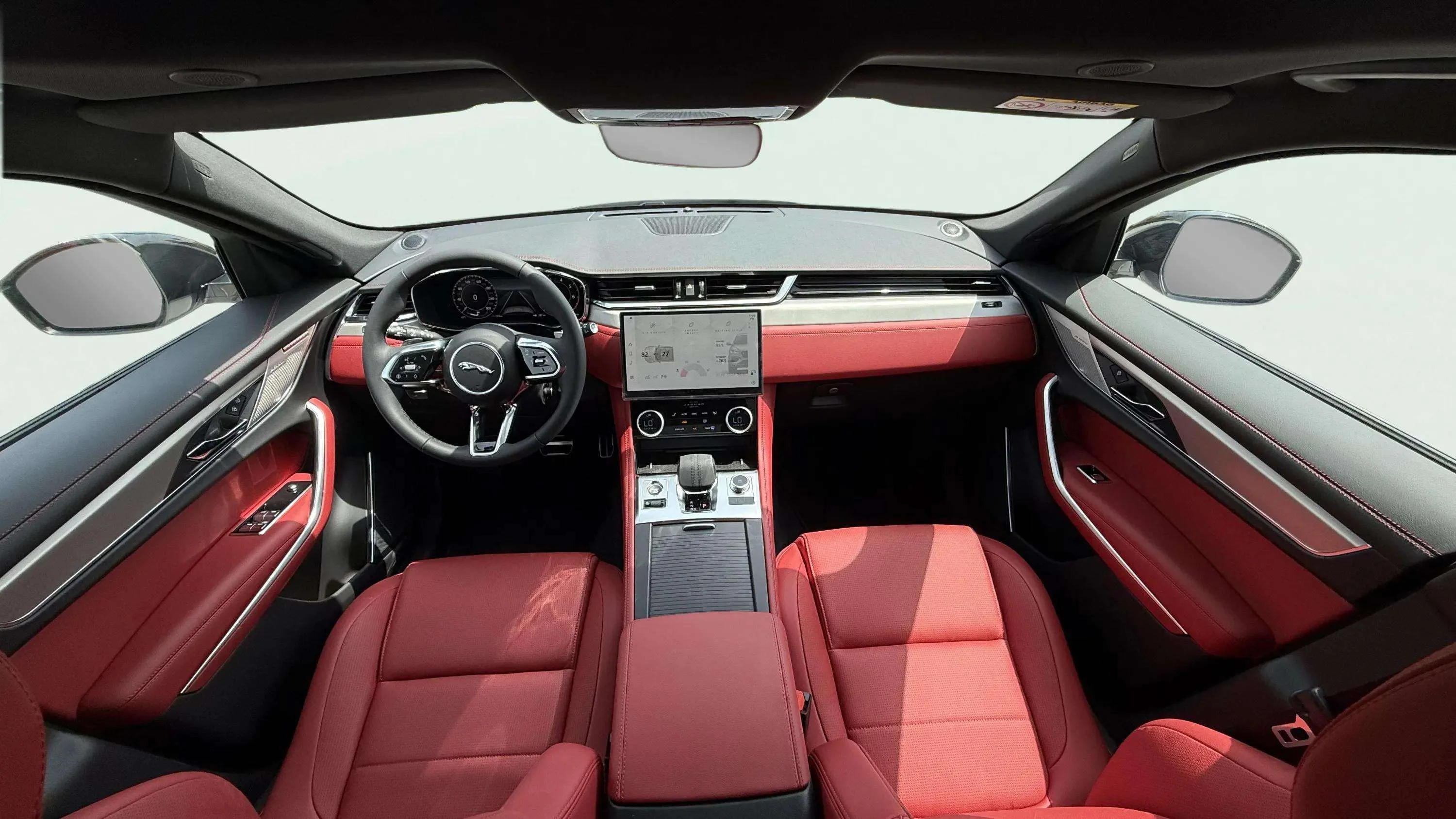 Jaguar F-pace 2025 Red rental in Dubai thumbnail 5