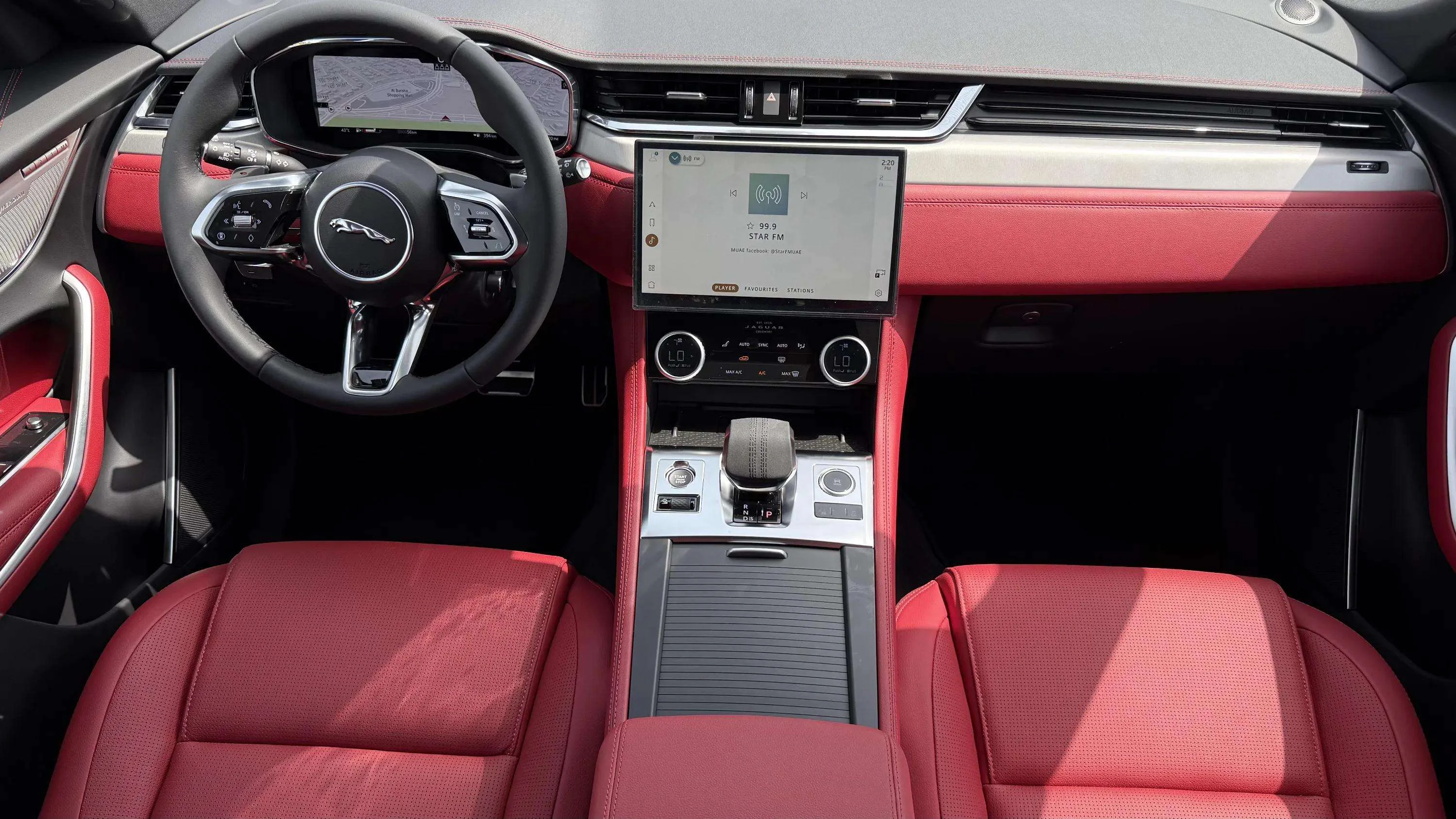 Jaguar F-pace 2025 Red rental in Dubai thumbnail 7