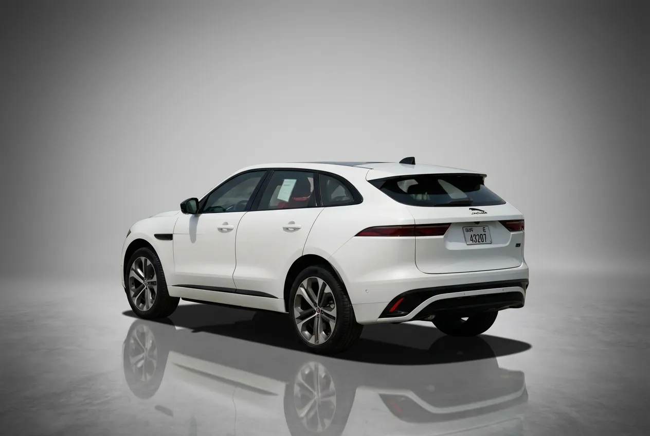 Jaguar F-pace 2025 White rental in Dubai thumbnail 4