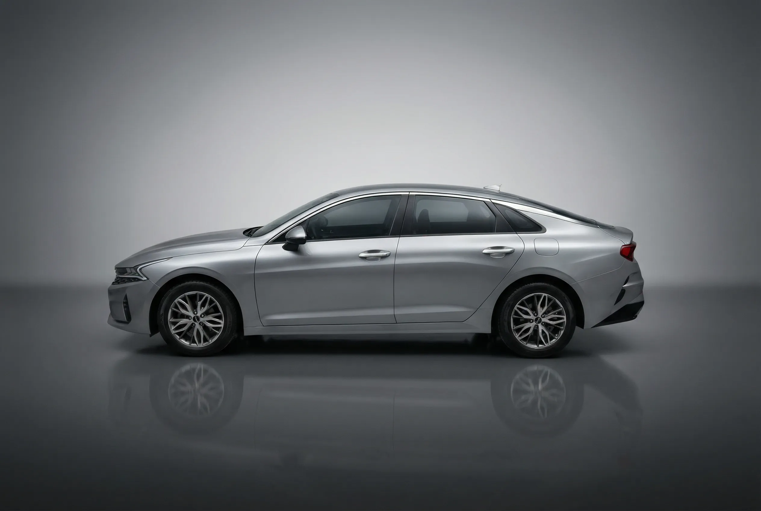 Kia K5 2023 Grey rental in Dubai thumbnail 2