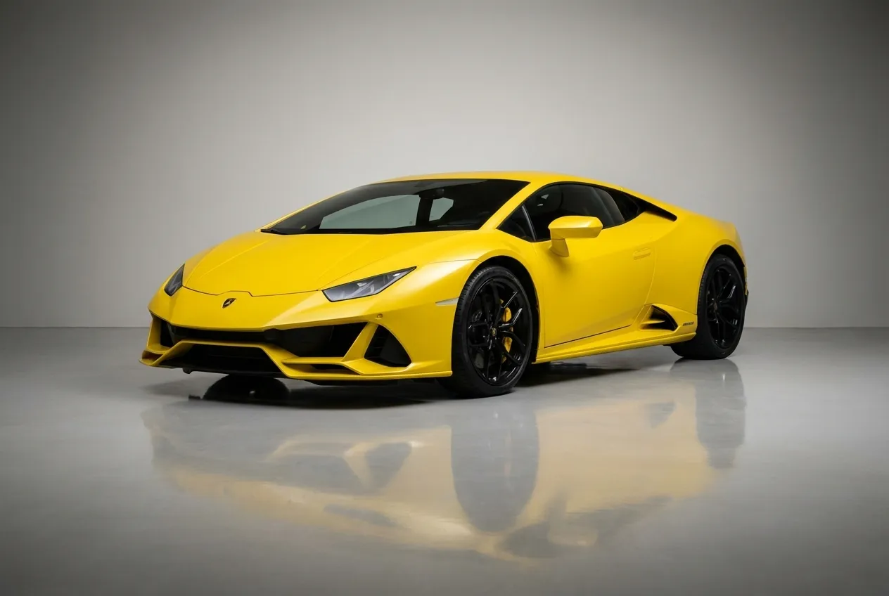 Lamborghini Huracan Evo Coupe 2020 Yellow rental in Dubai 1