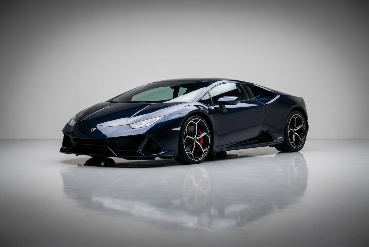 Lamborghini Huracan Evo Coupe 2021 Black rental in Dubai thumbnail 2