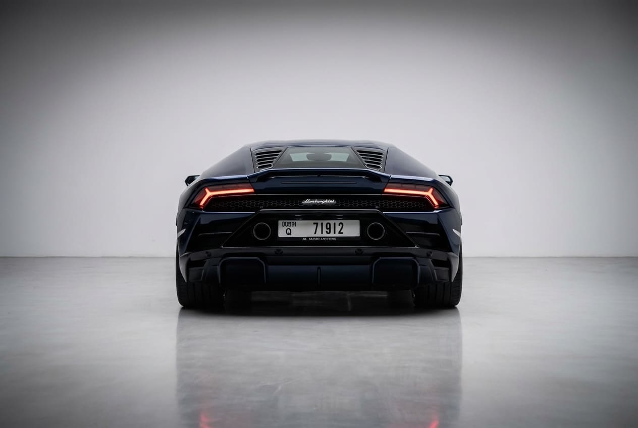 Lamborghini Huracan Evo Coupe 2021 Black rental in Dubai thumbnail 3