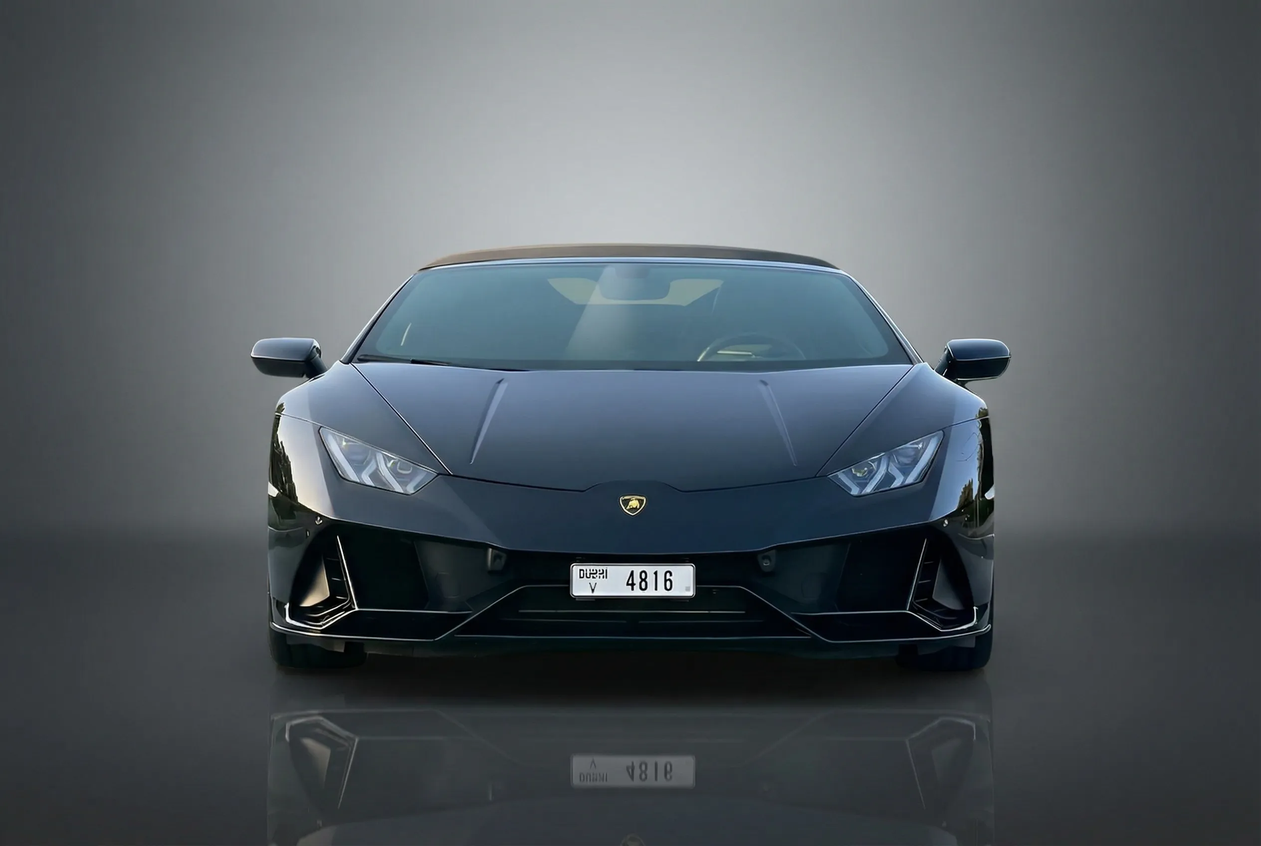 Lamborghini Huracan Evo Spyder 2025 Black rental in Dubai thumbnail 2