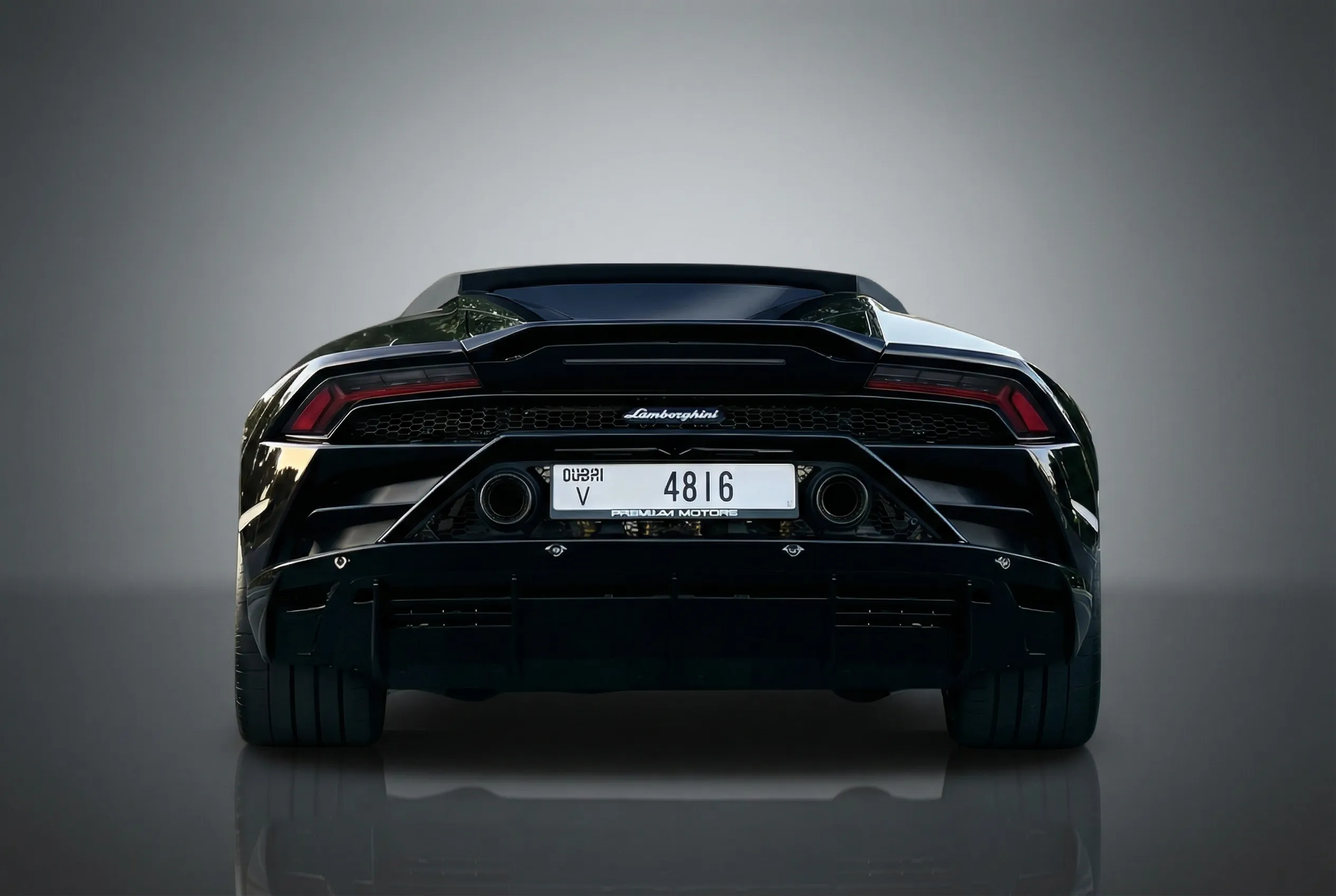 Lamborghini Huracan Evo Spyder 2025 Black rental in Dubai thumbnail 4