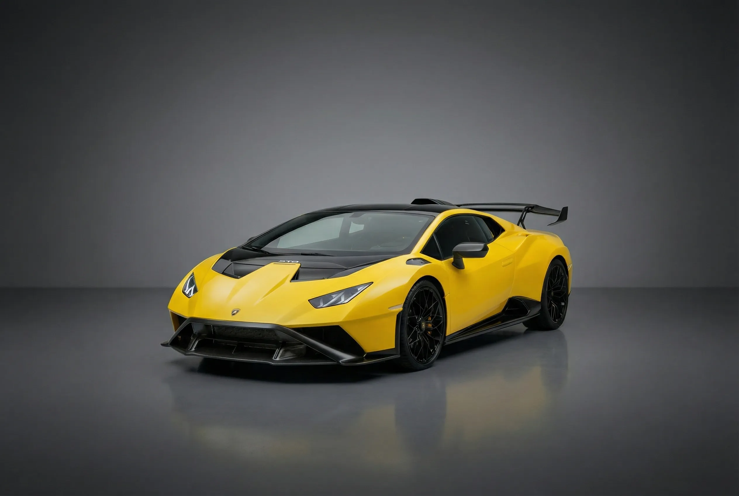 Lamborghini Huracan Sto 2025 Black rental in Dubai thumbnail 3