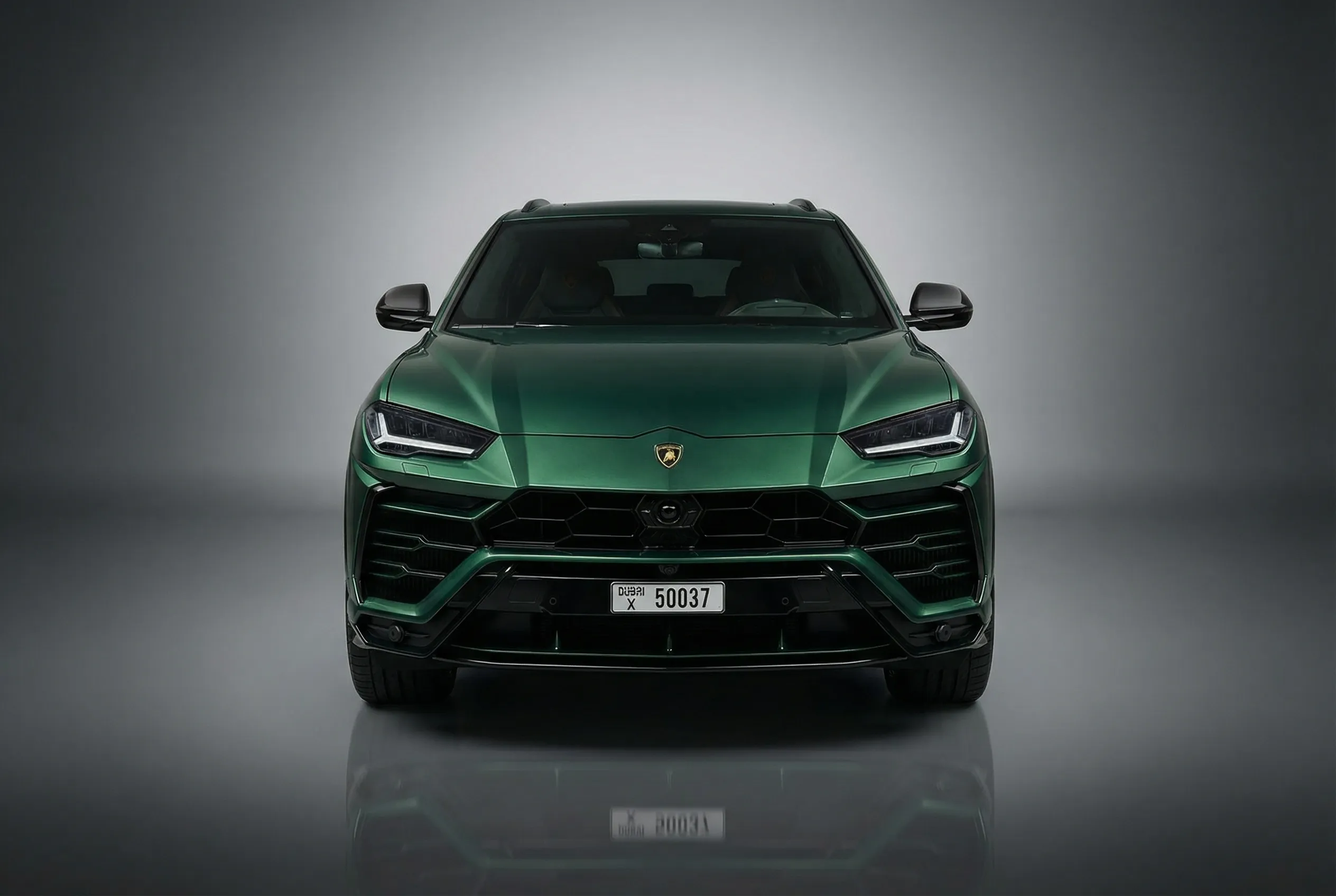 Lamborghini Urus 2022 Green rental in Dubai 1