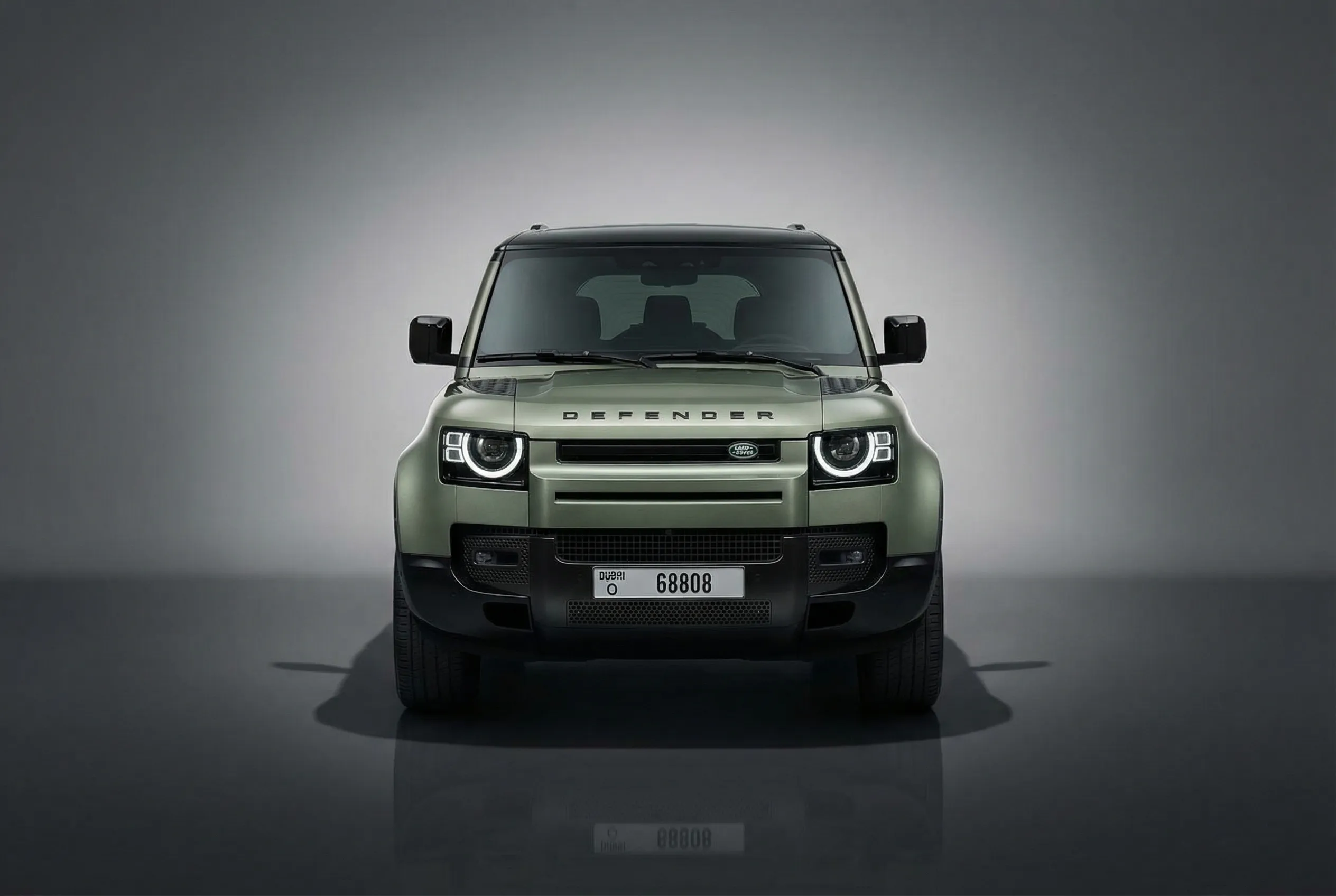 Land Rover Defender 2023 Green rental in Dubai thumbnail 3