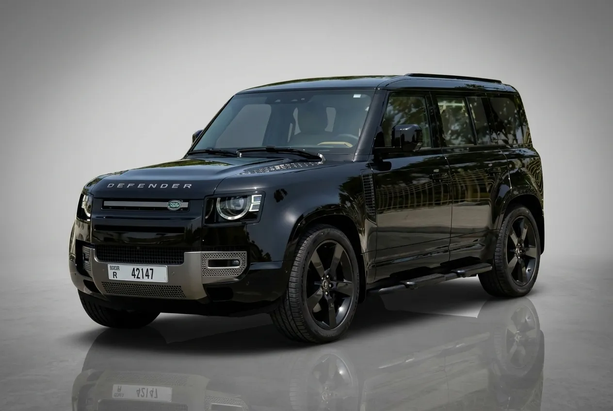 Land Rover Defender 2025 Black rental in Dubai thumbnail 2