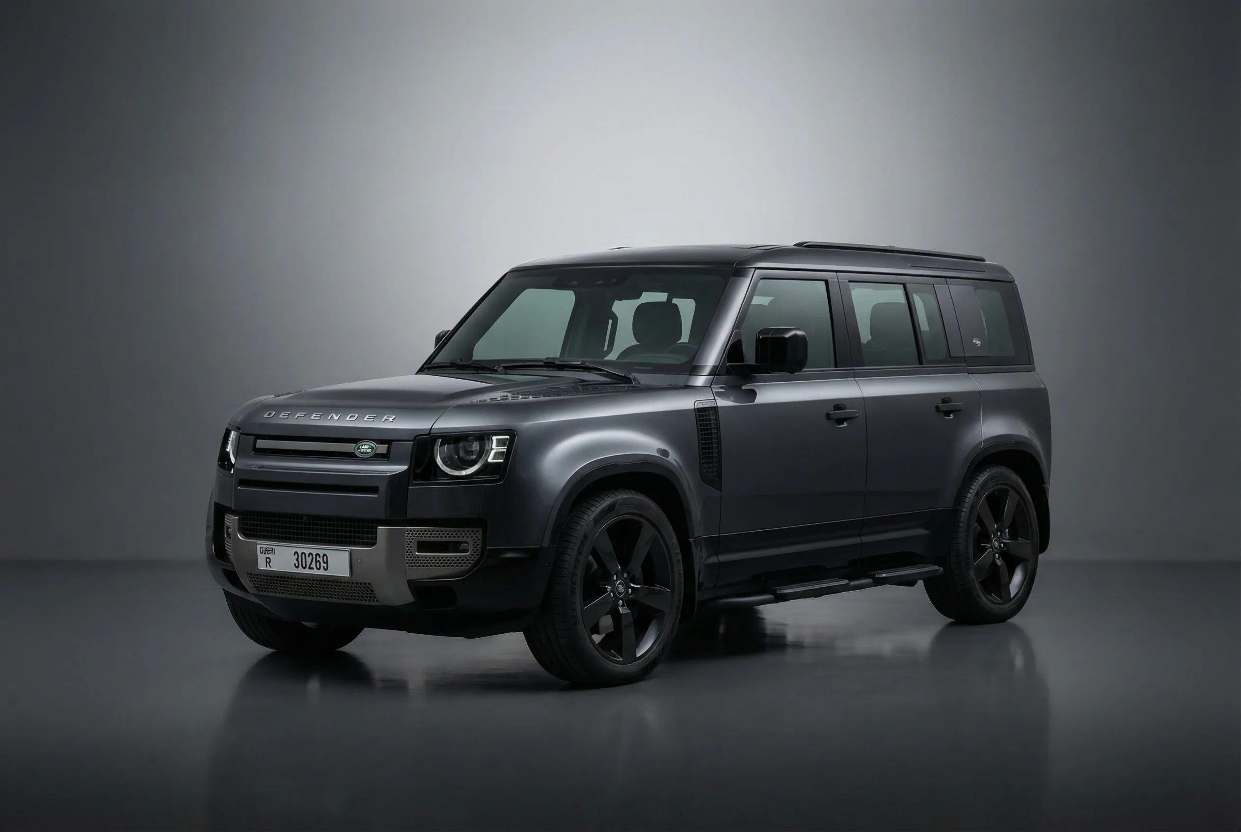 Land Rover Defender 2025 Gray rental in Dubai thumbnail 2