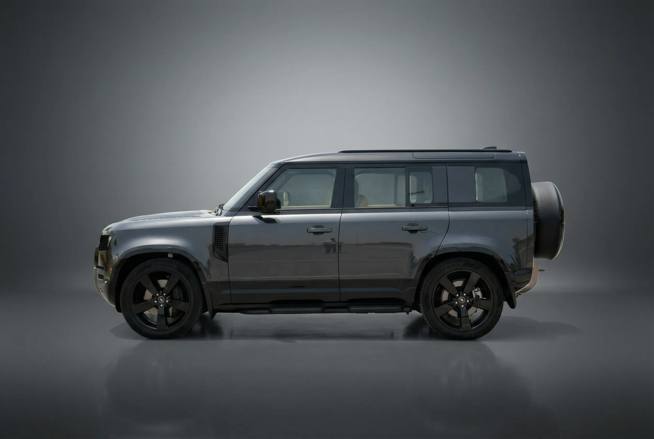 Land Rover Defender 2025 Gray rental in Dubai thumbnail 3