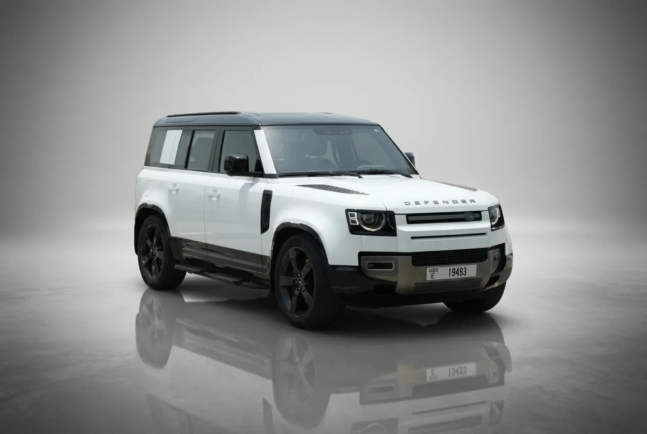Land Rover Defender 2025 White rental in Dubai thumbnail 3