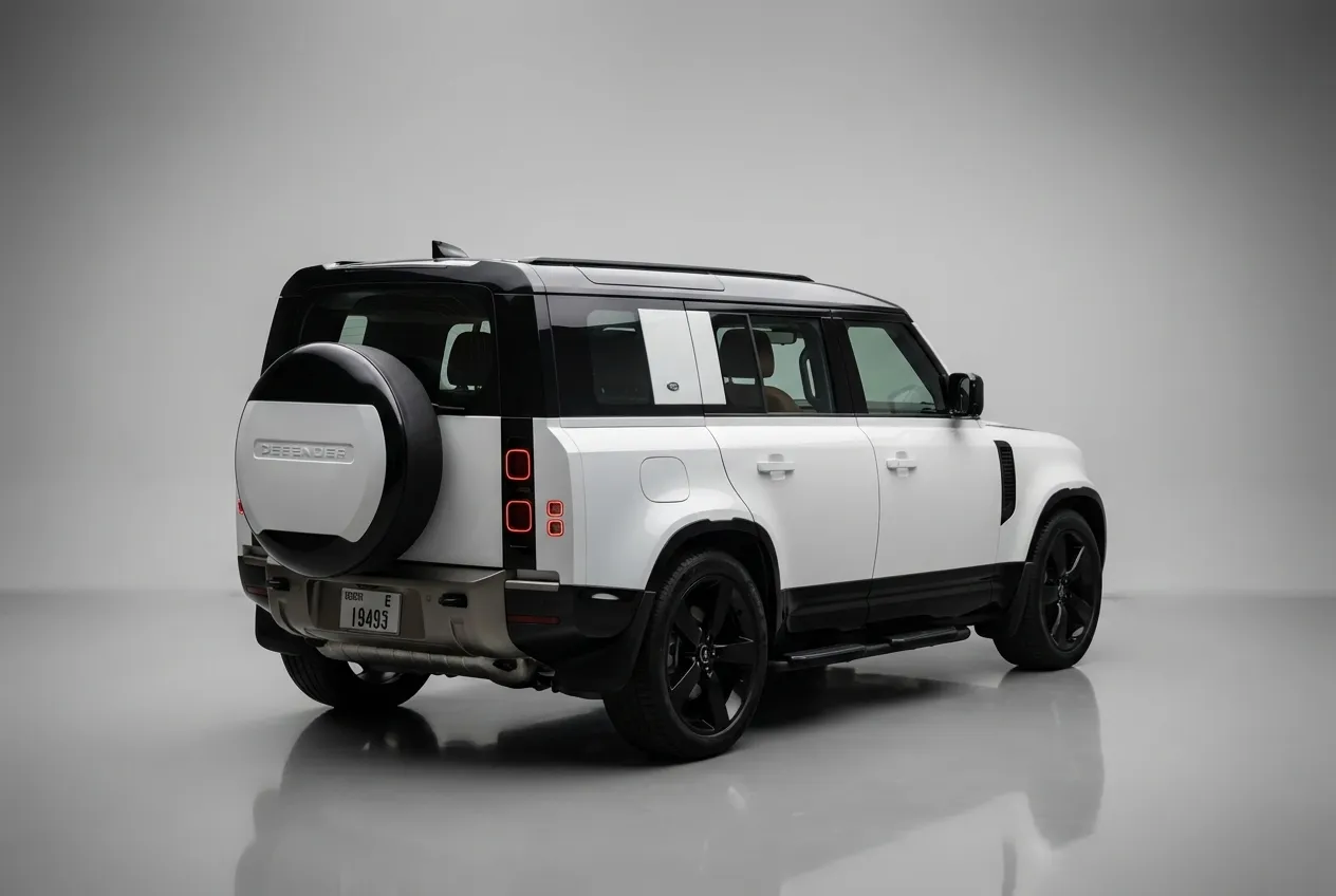 Land Rover Defender 2025 White rental in Dubai thumbnail 4