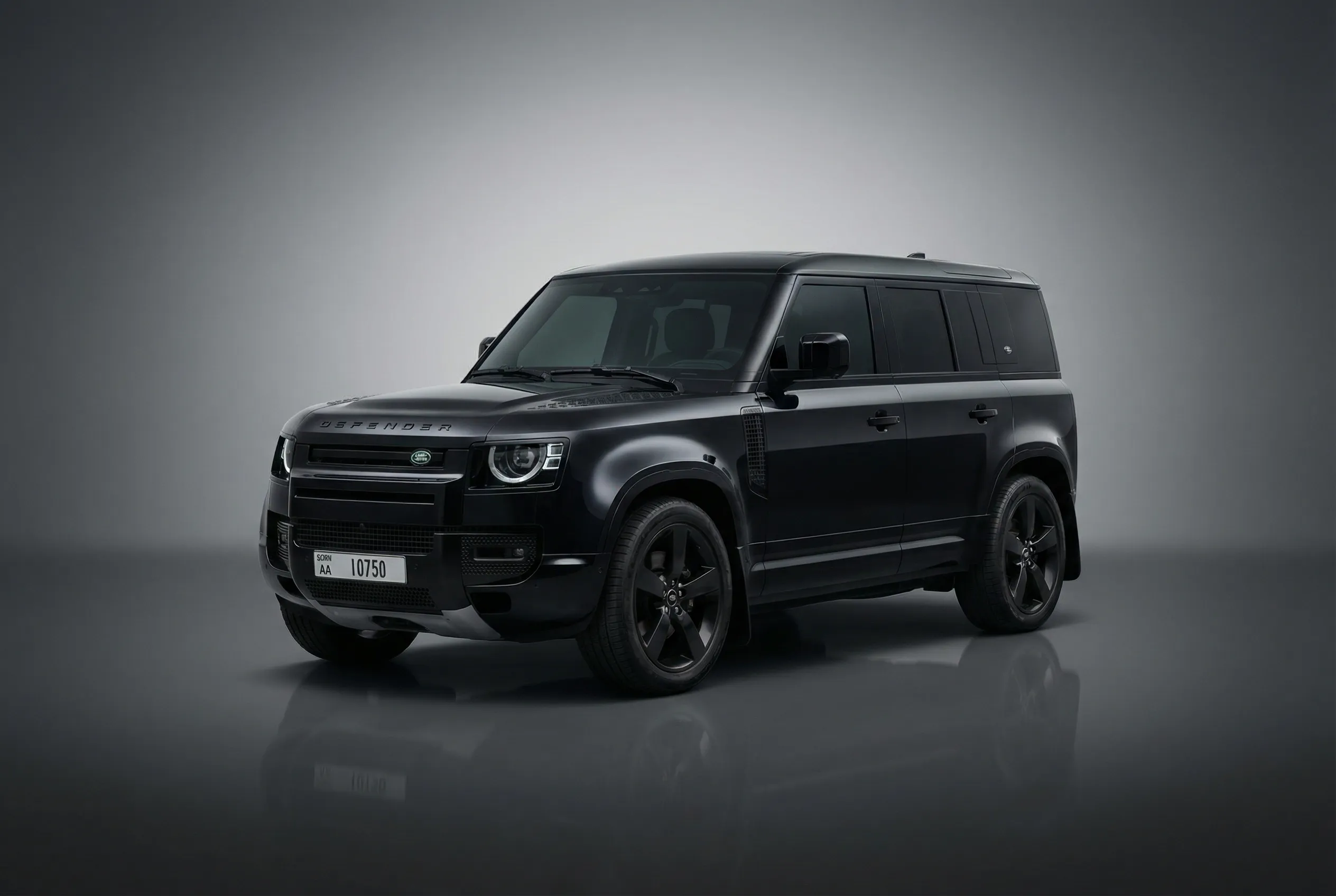 Land Rover Defender V8 2023 Black rental Dubai
