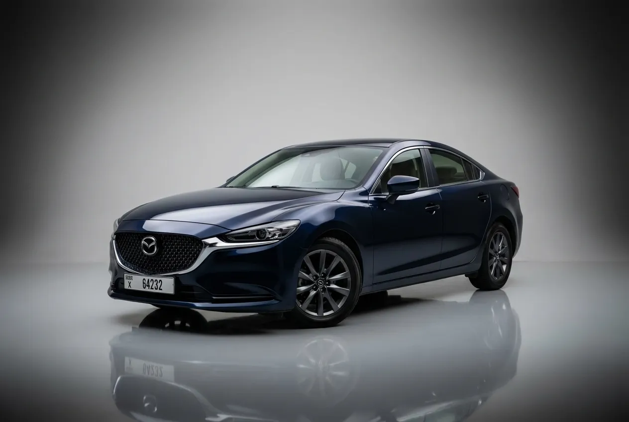 Mazda 6 2023 Blue rental in Dubai thumbnail 2