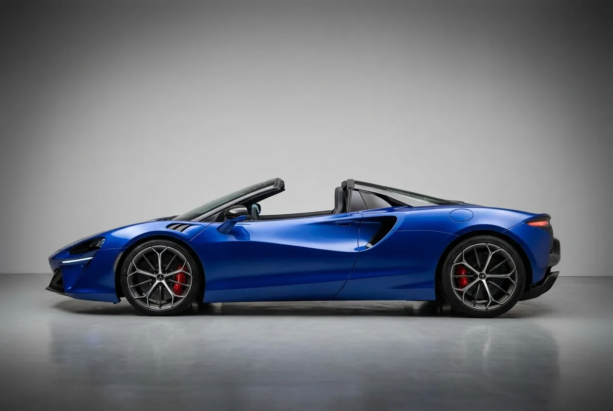 Mclaren Artura Spider 2025 Blue rental in Dubai thumbnail 4