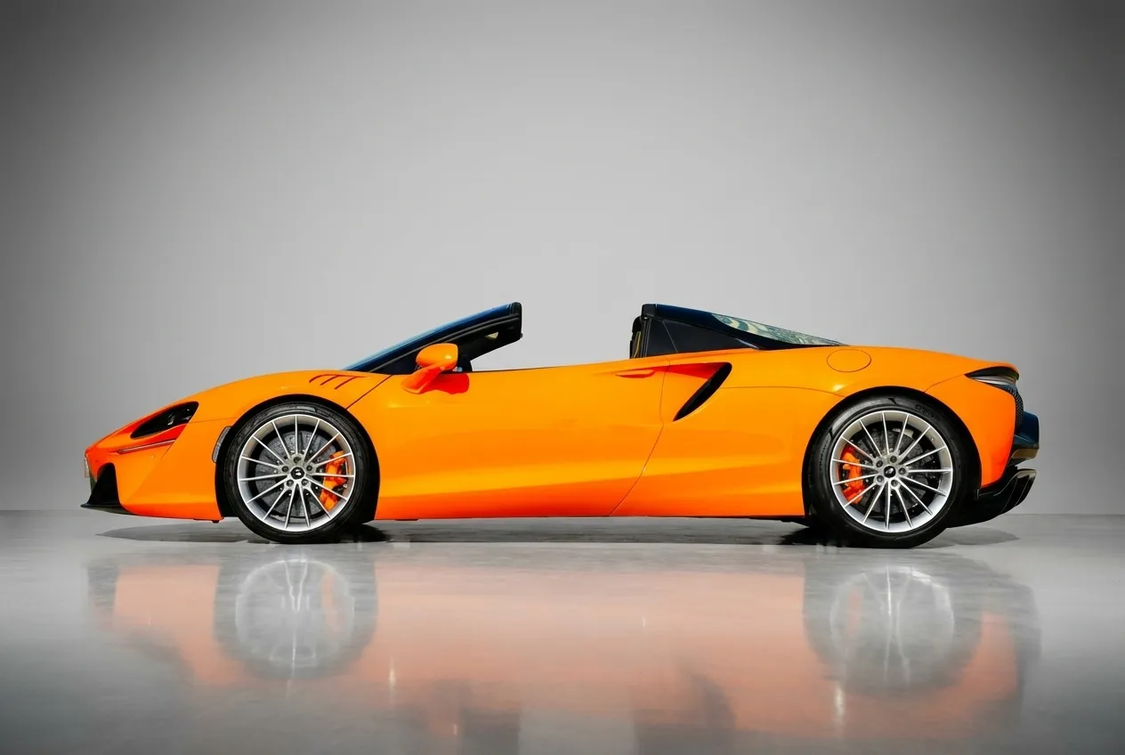 Mclaren Artura Spider 2025 Orange rental in Dubai thumbnail 3