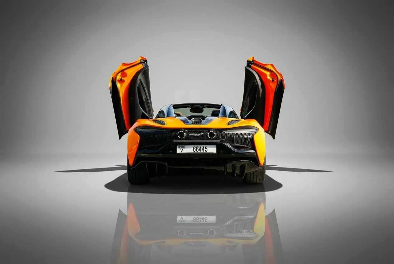Mclaren Artura Spider 2025 Orange rental in Dubai thumbnail 4