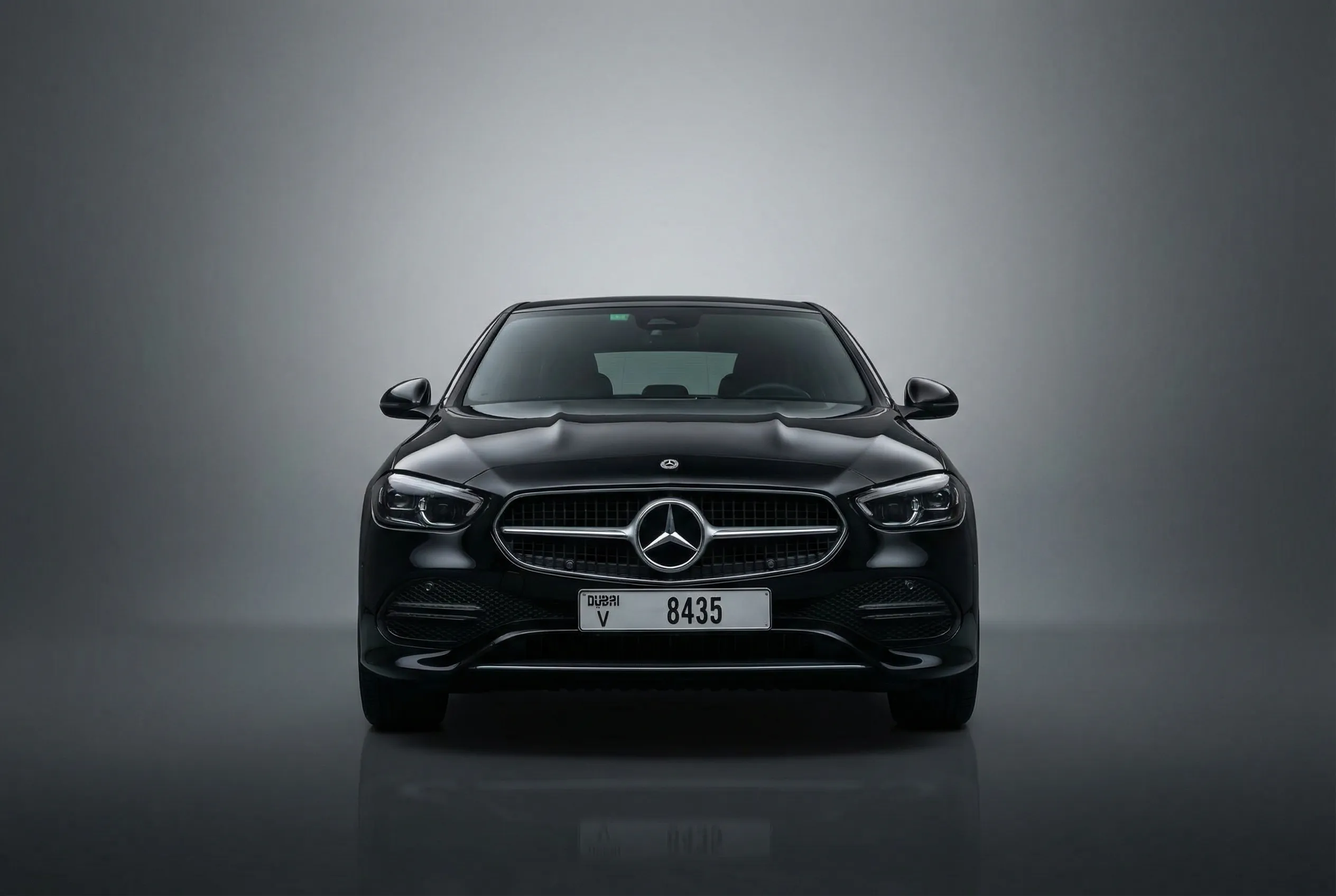 Mercedes C300 2022 Black rental Dubai