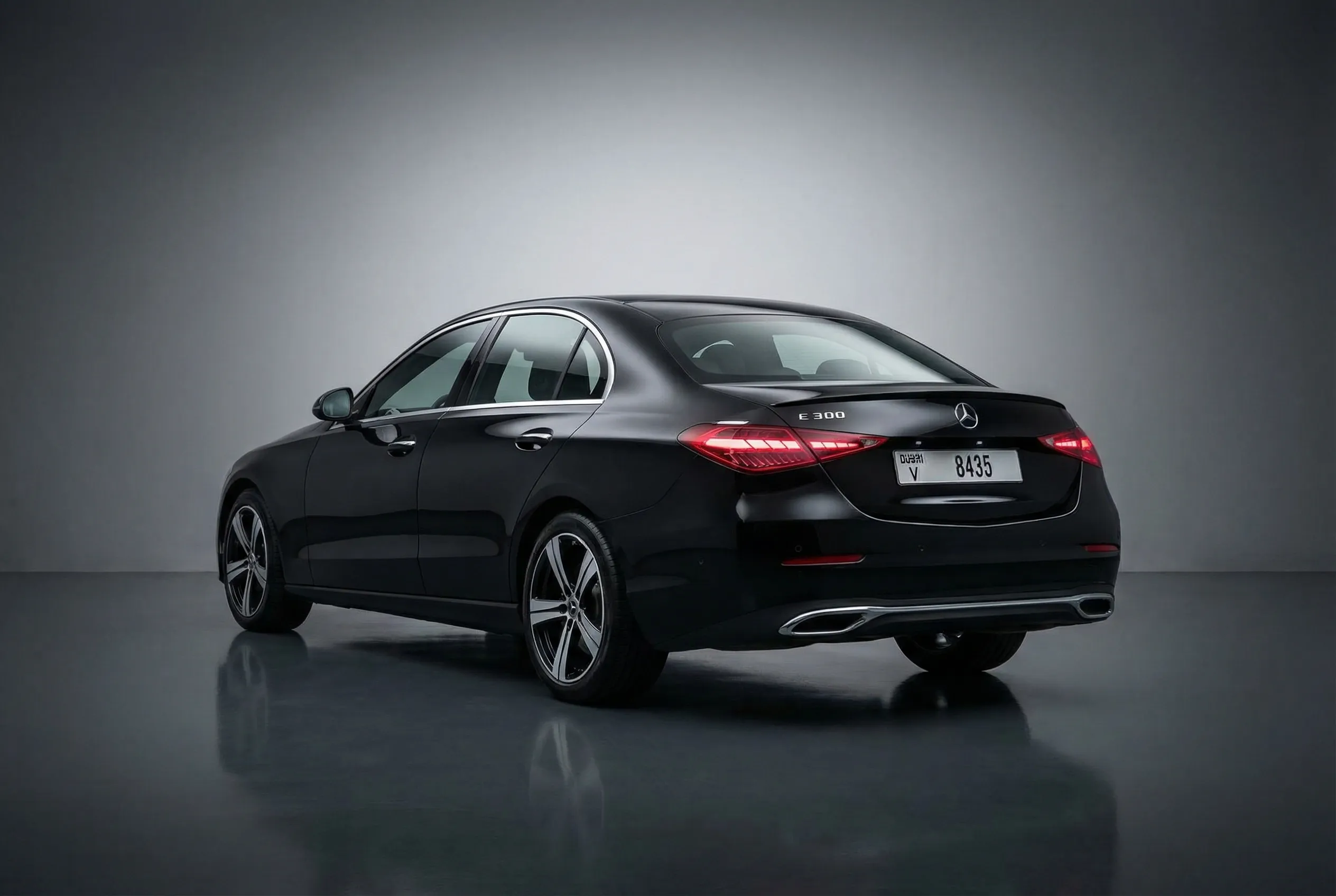 Mercedes C300 2022 Black rental in Dubai thumbnail 3