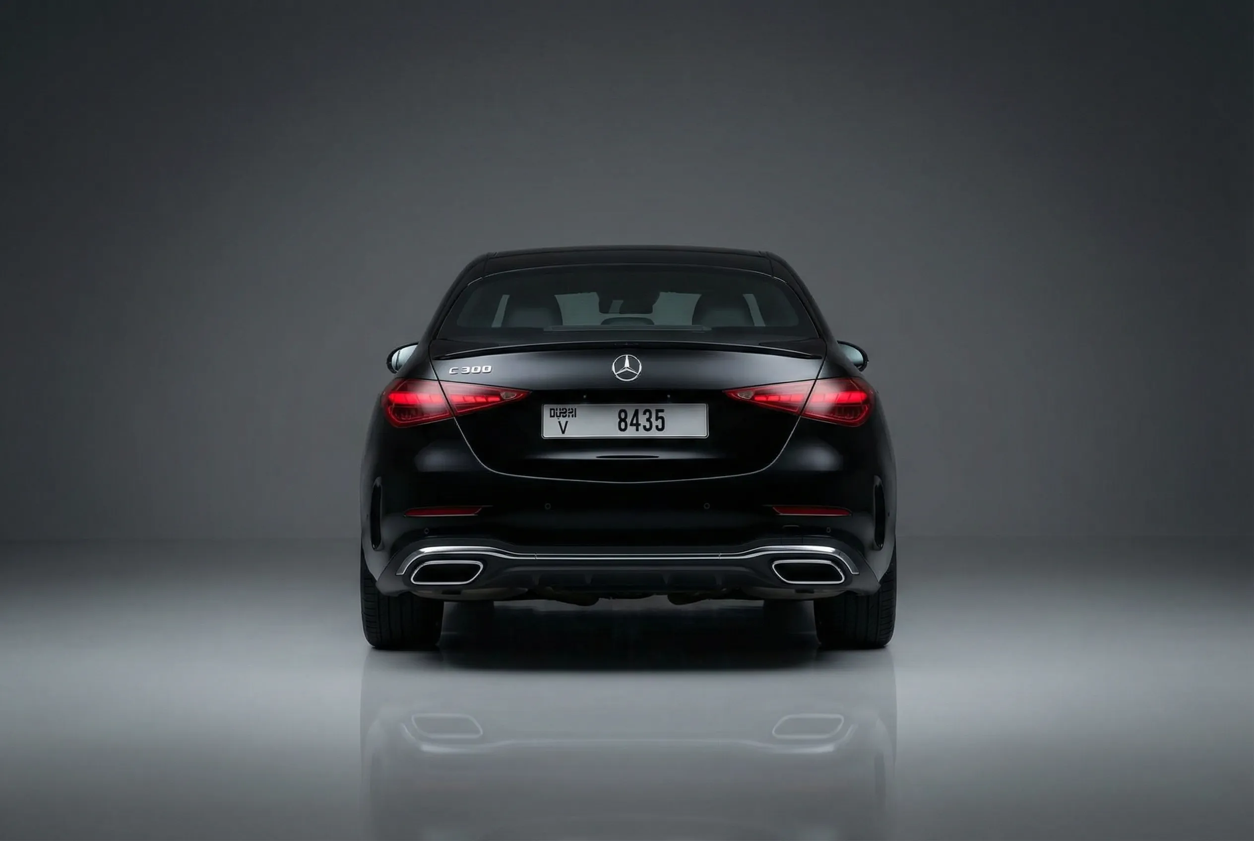 Mercedes C300 2022 Black rental in Dubai thumbnail 5