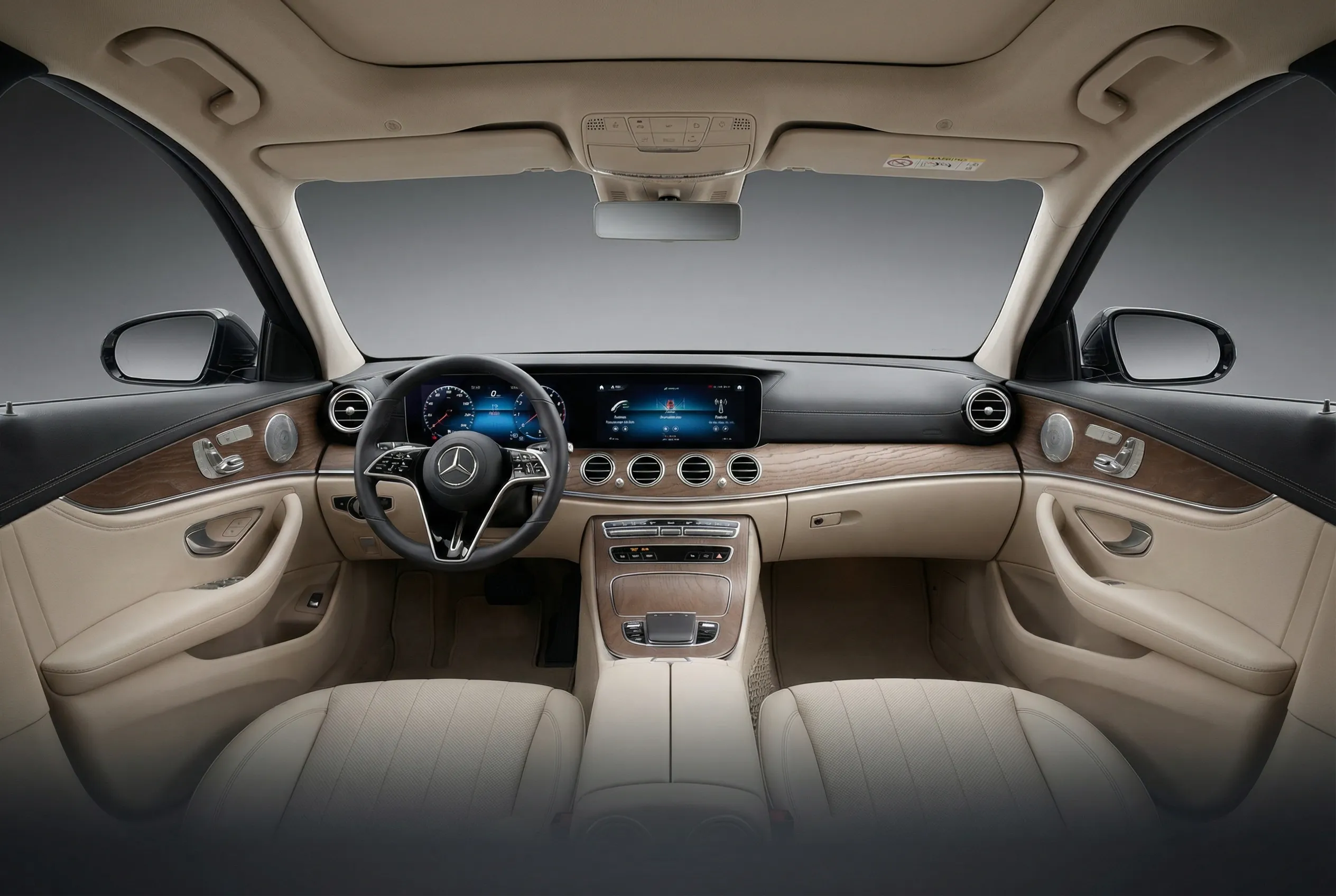 Mercedes E350 2021 Blue rental in Dubai thumbnail 4