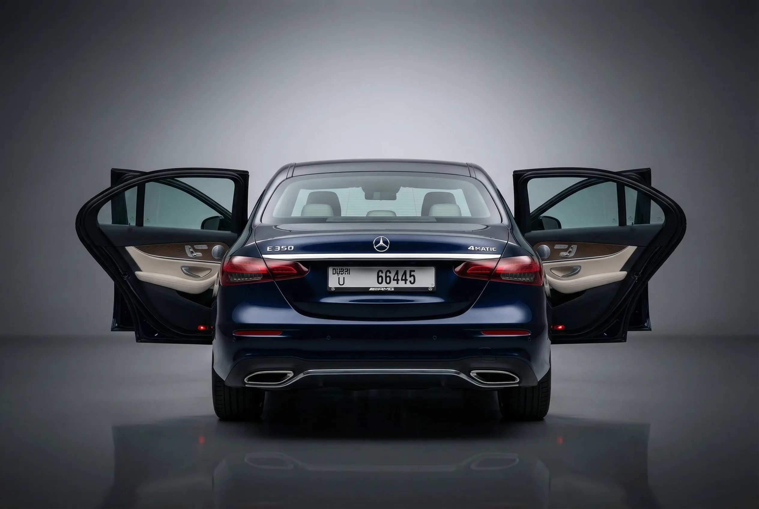 Mercedes E350 2021 Blue rental in Dubai thumbnail 5