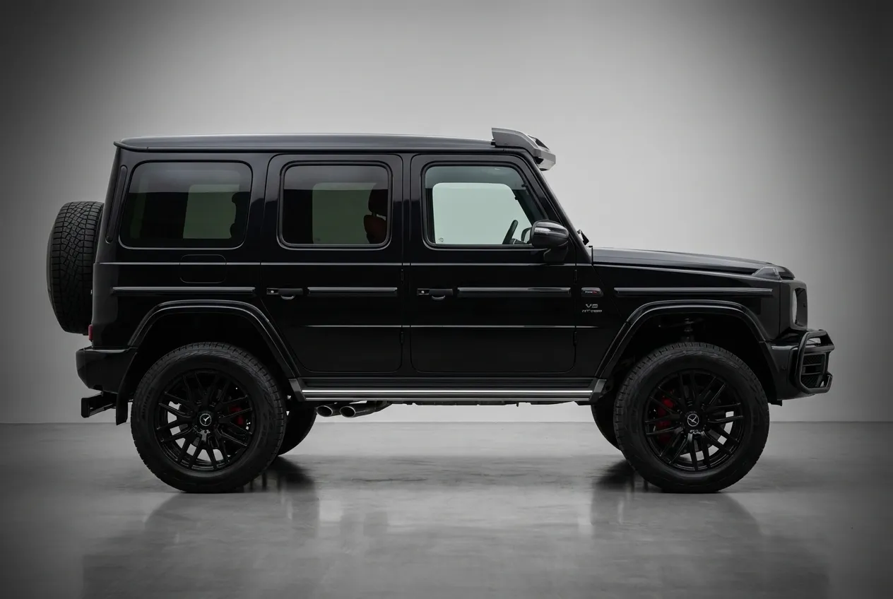 Mercedes G63 4x4² 2022 Black rental in Dubai thumbnail 4