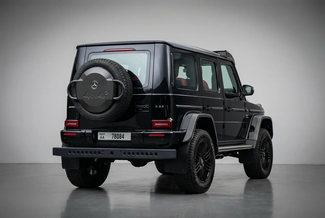 Mercedes G63 4x4² 2022 Black rental in Dubai thumbnail 3