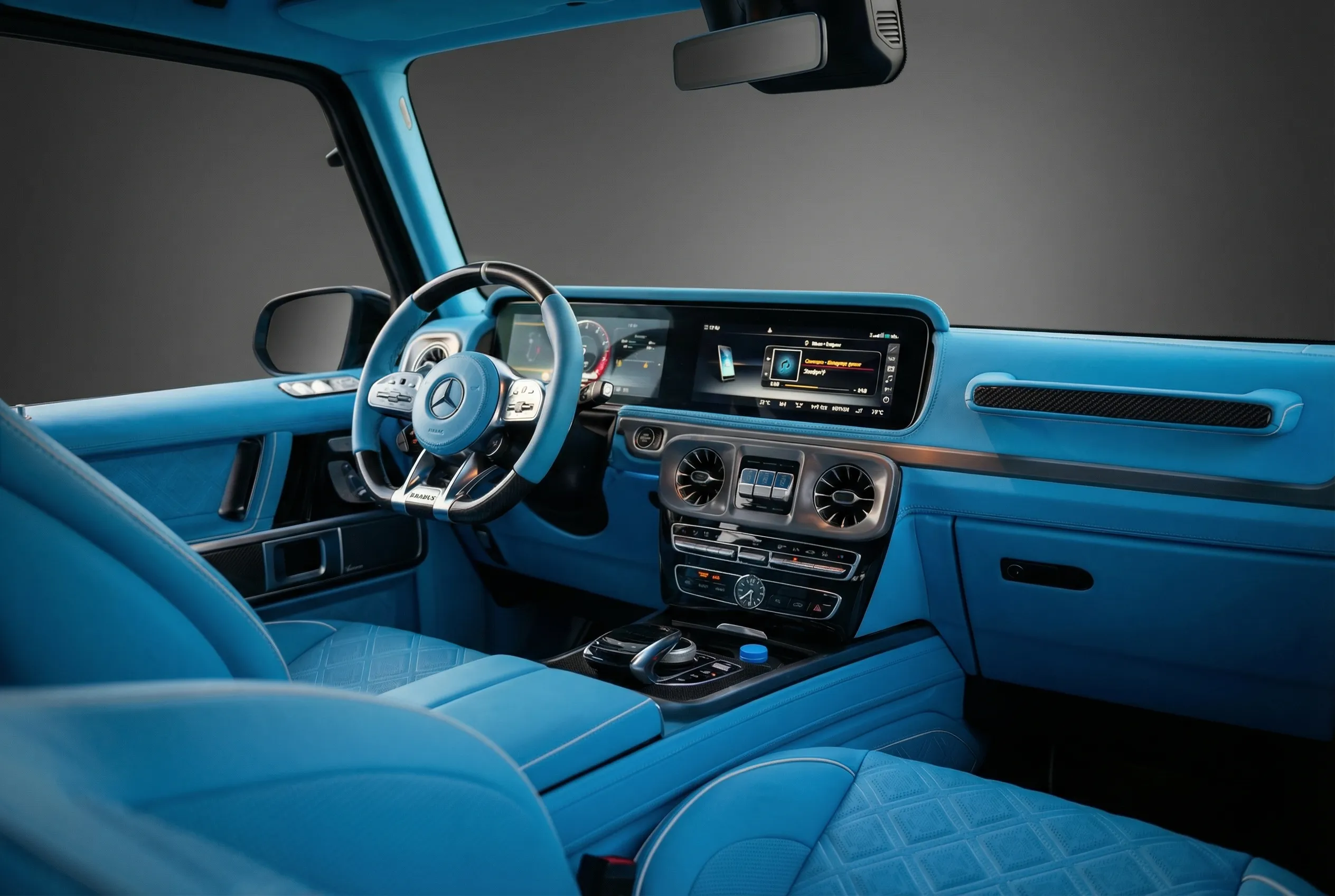 Mercedes G63 Brabus 2023 Black rental in Dubai thumbnail 3