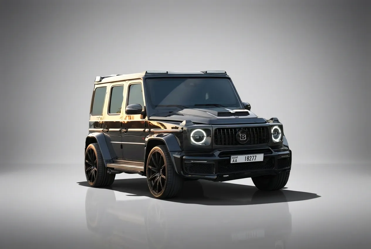 Mercedes G63 Brabus 2023 Black rental in Dubai thumbnail 2