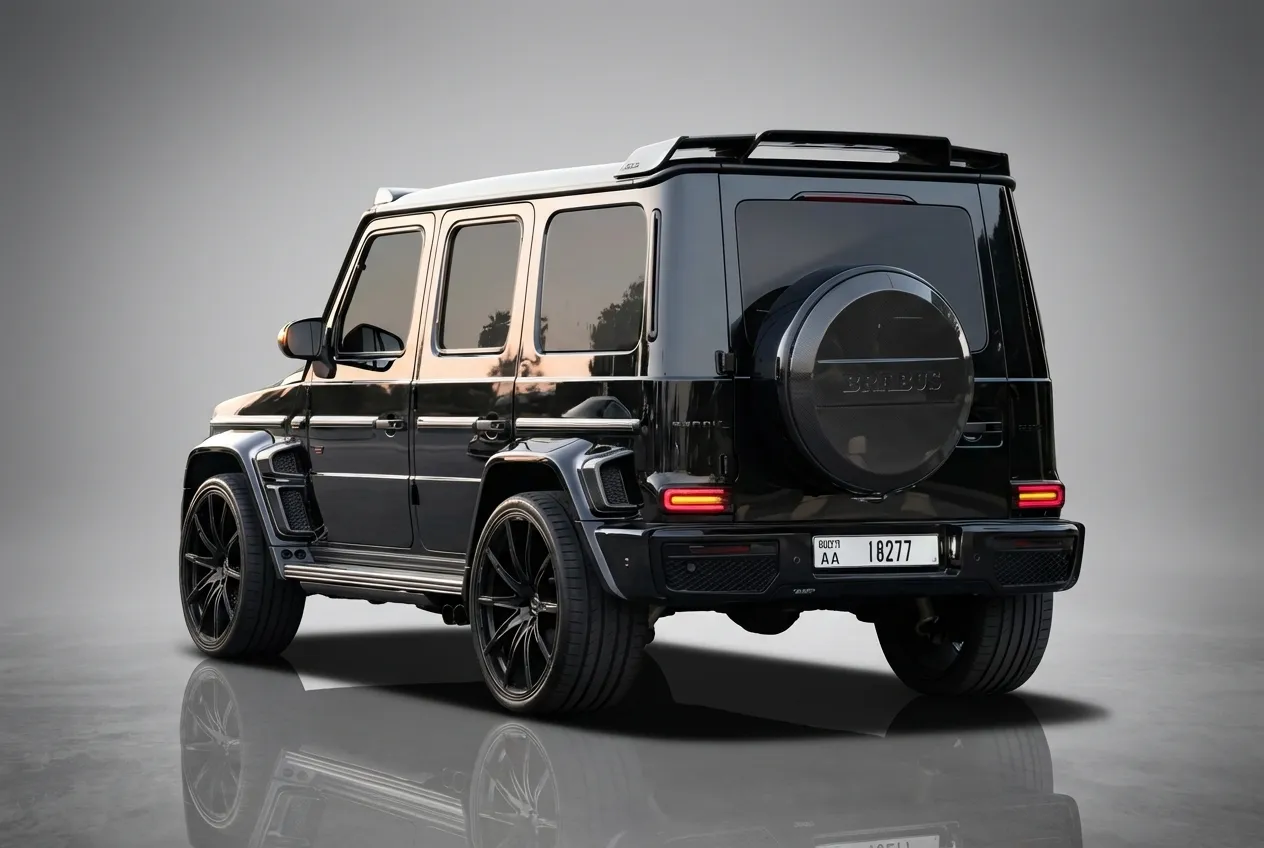 Mercedes G63 Brabus 2023 Black rental in Dubai thumbnail 3