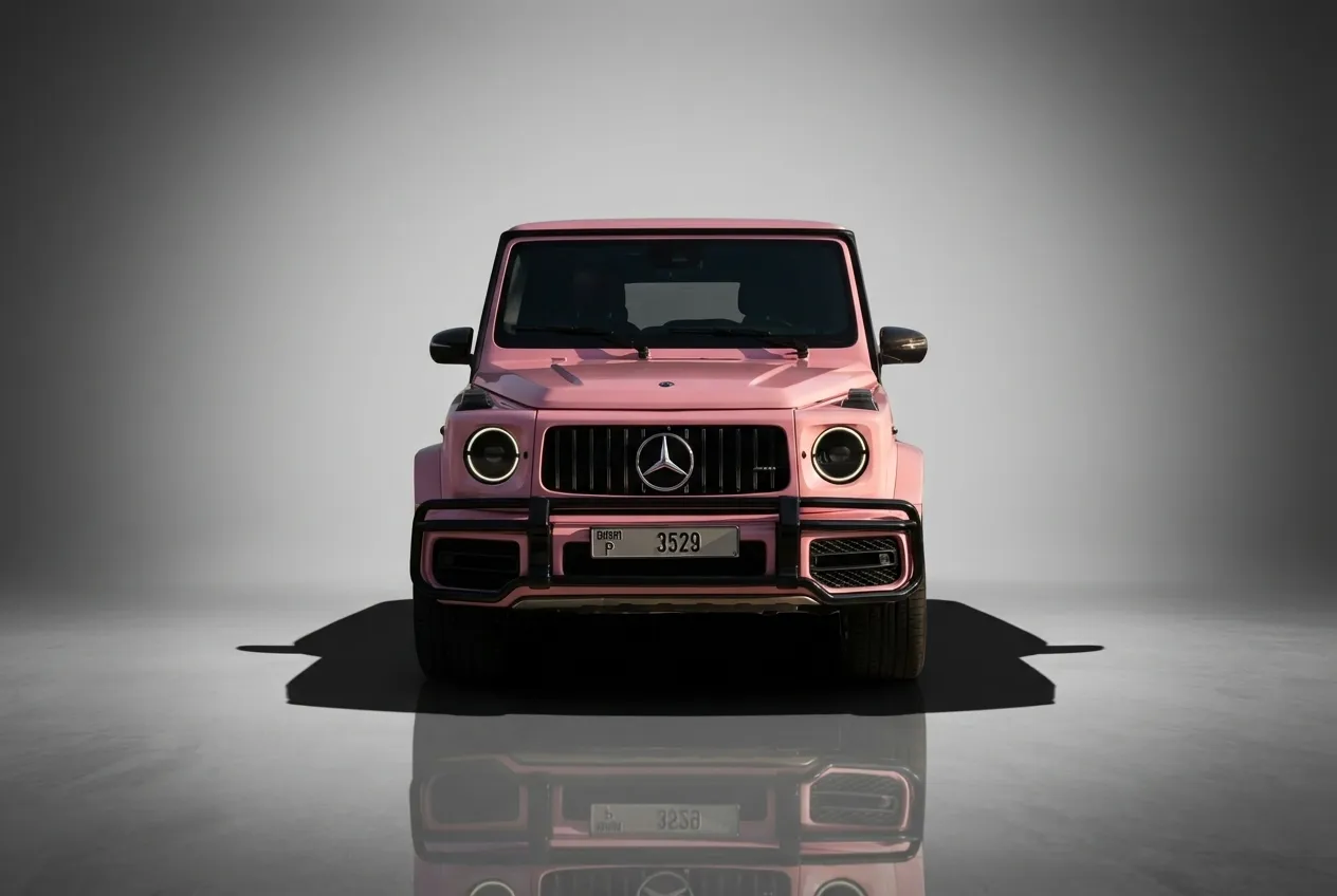Mercedes G500 2021 Pink rental Dubai