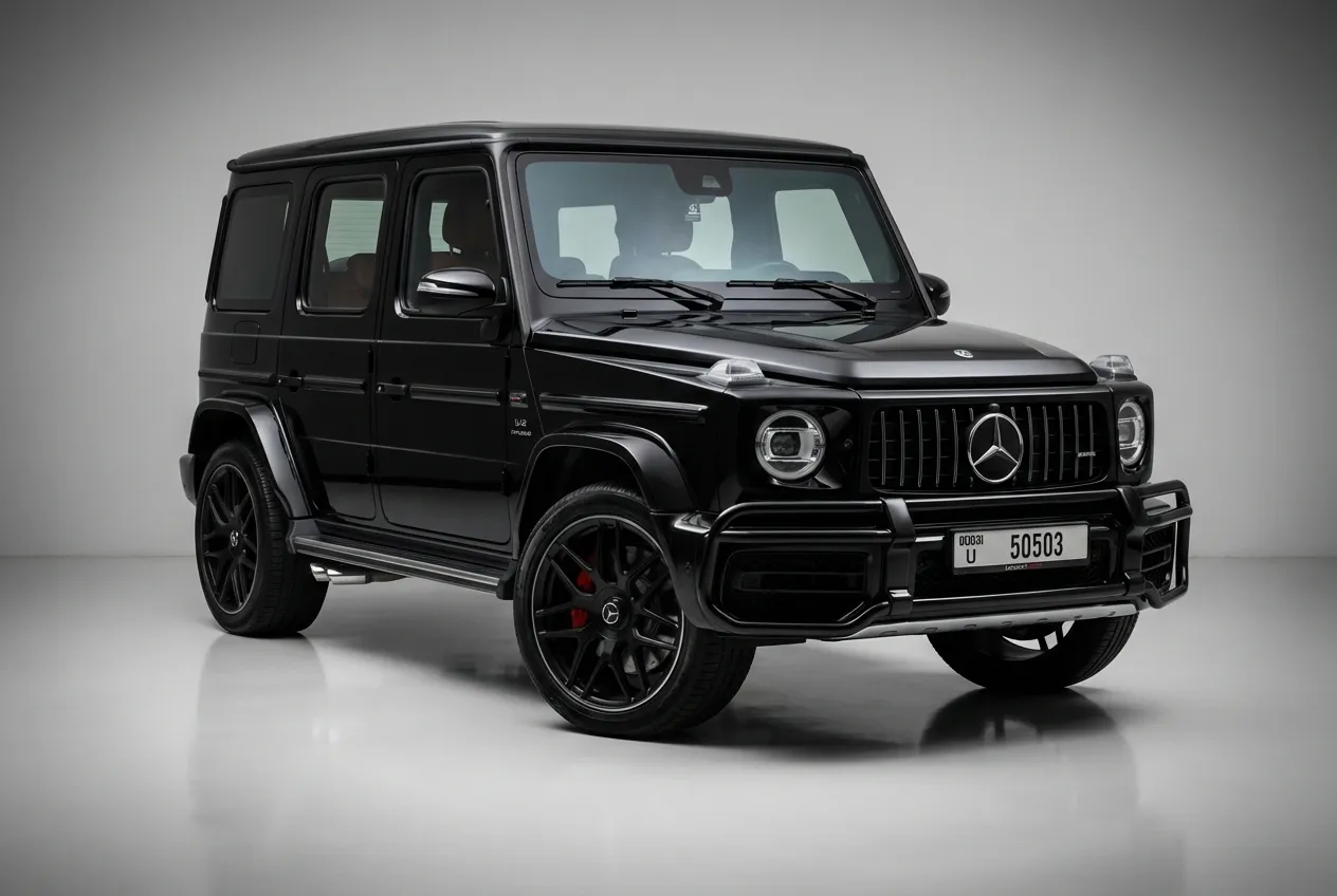 Mercedes G63 2023 Black rental in Dubai thumbnail 3