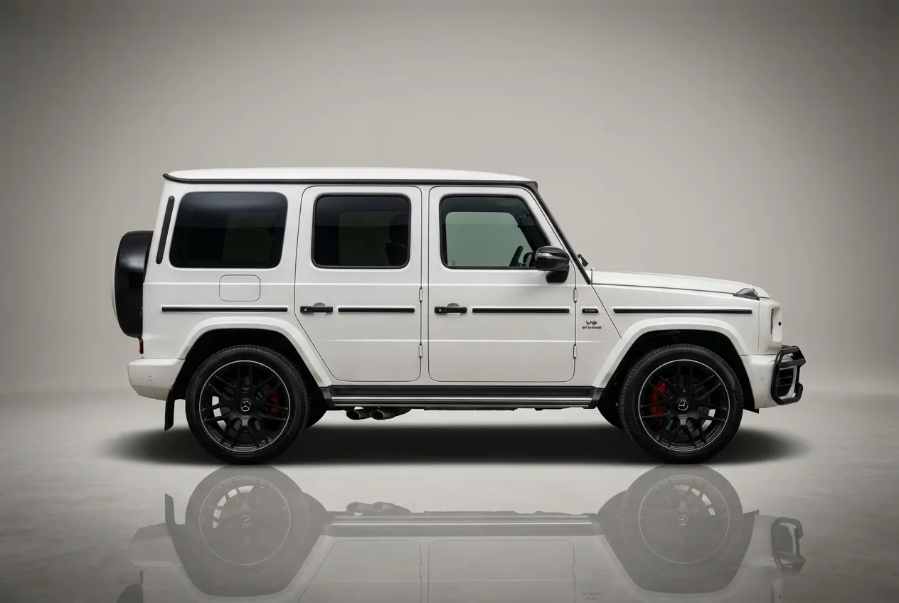 Mercedes G63 2023 White rental in Dubai thumbnail 2