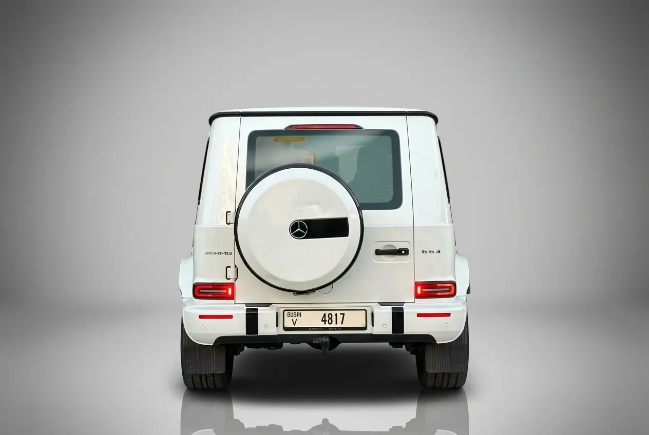 Mercedes G63 2023 White rental in Dubai thumbnail 3