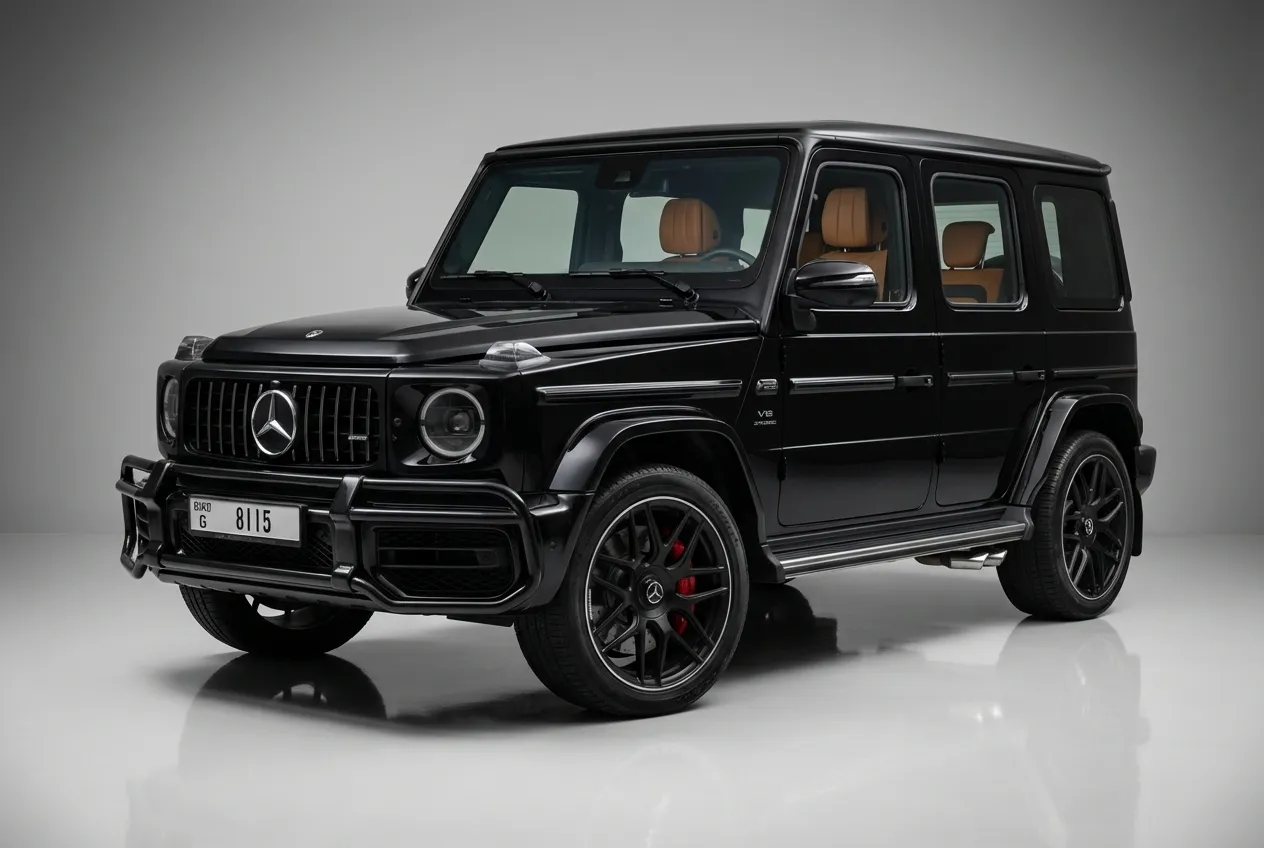 Mercedes G63 2023 Black rental in Dubai thumbnail 2