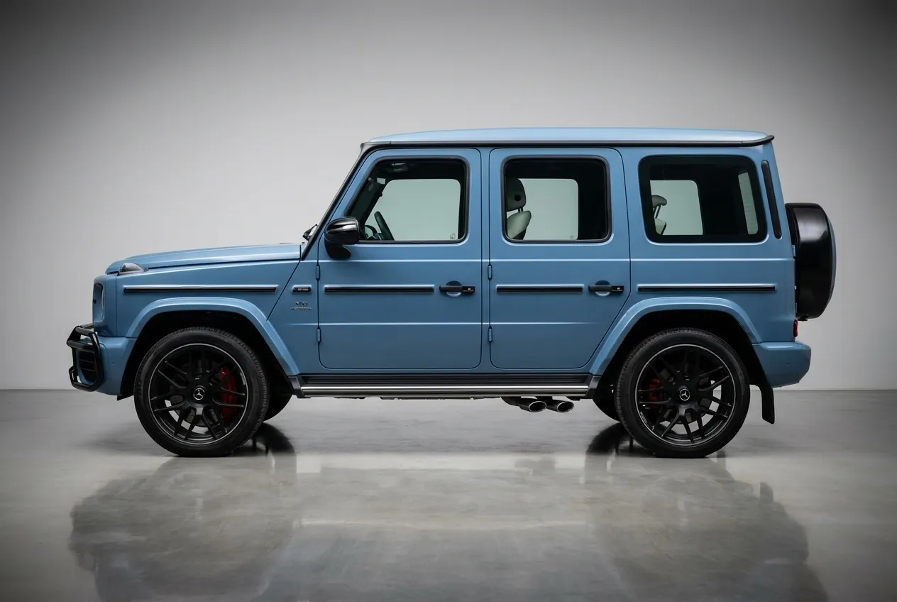 Mercedes G63 2023 Blue rental in Dubai thumbnail 3
