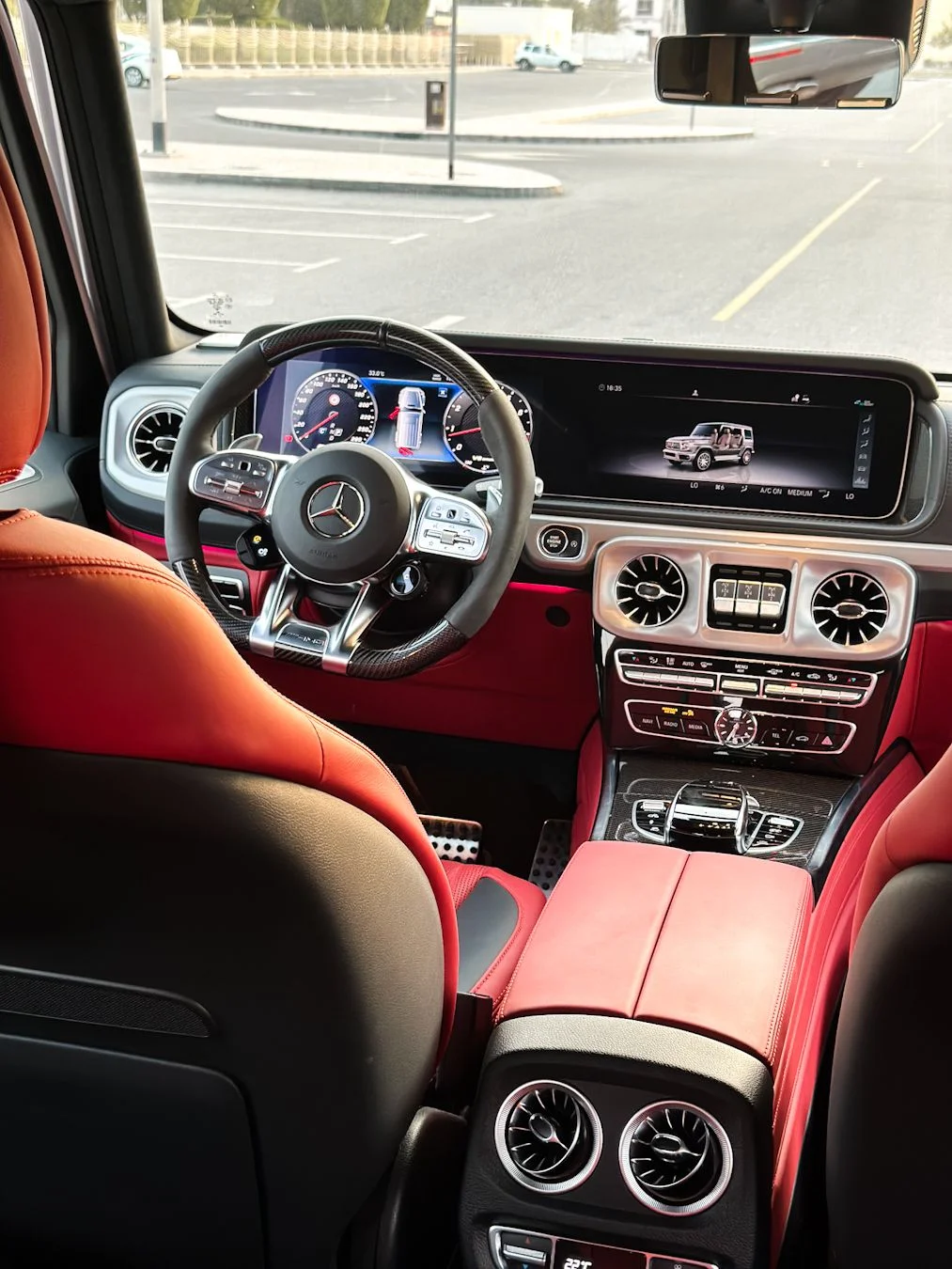 Mercedes G63 2023 White rental in Dubai thumbnail 3