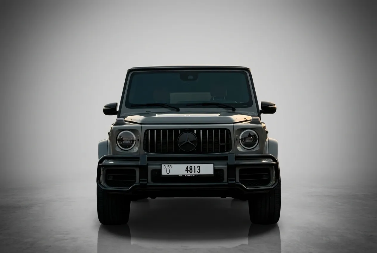 Mercedes G63 2023 Grey rental in Dubai thumbnail 2
